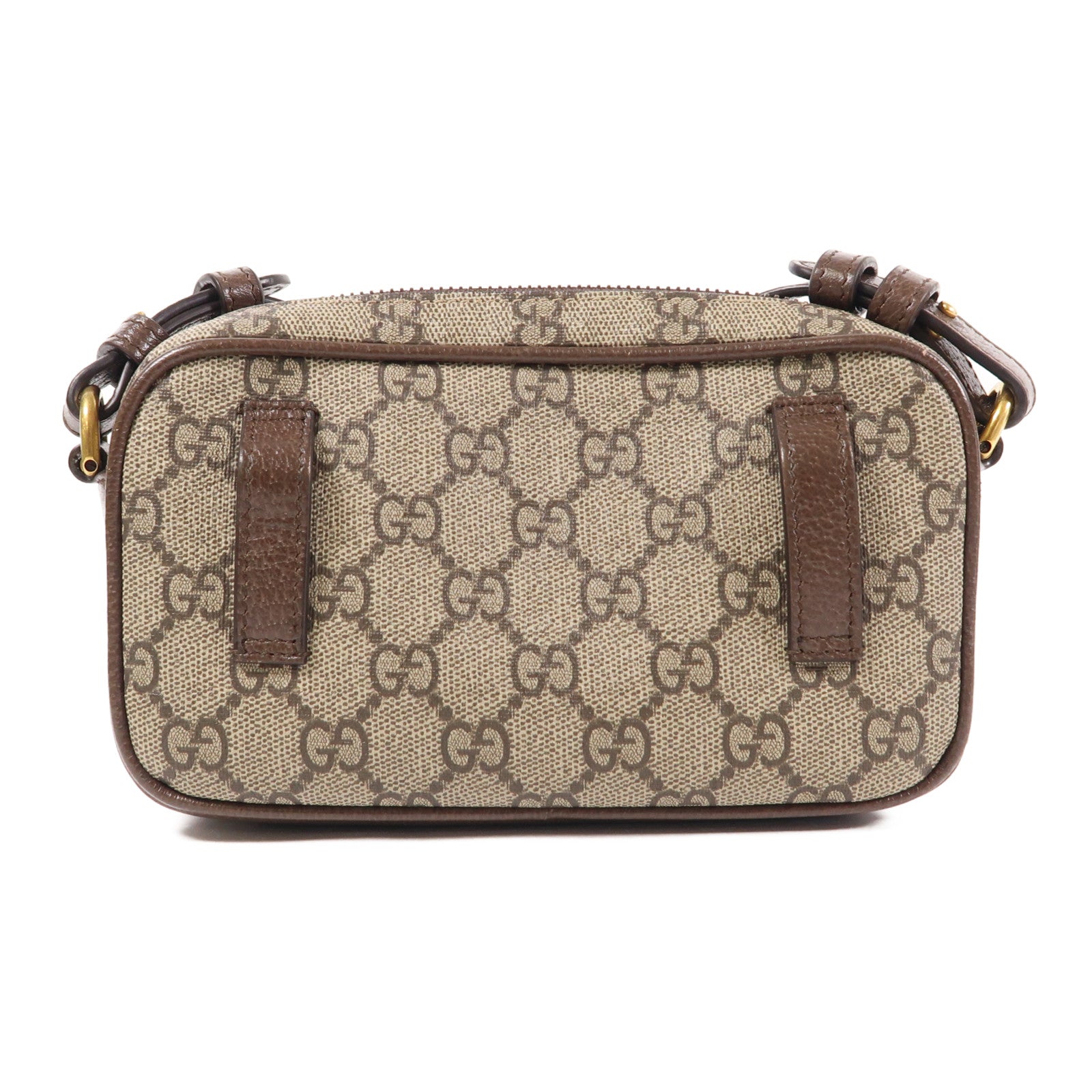 GUCCI 【激減優惠】塗層帆布Ophidia金扣肩背袋