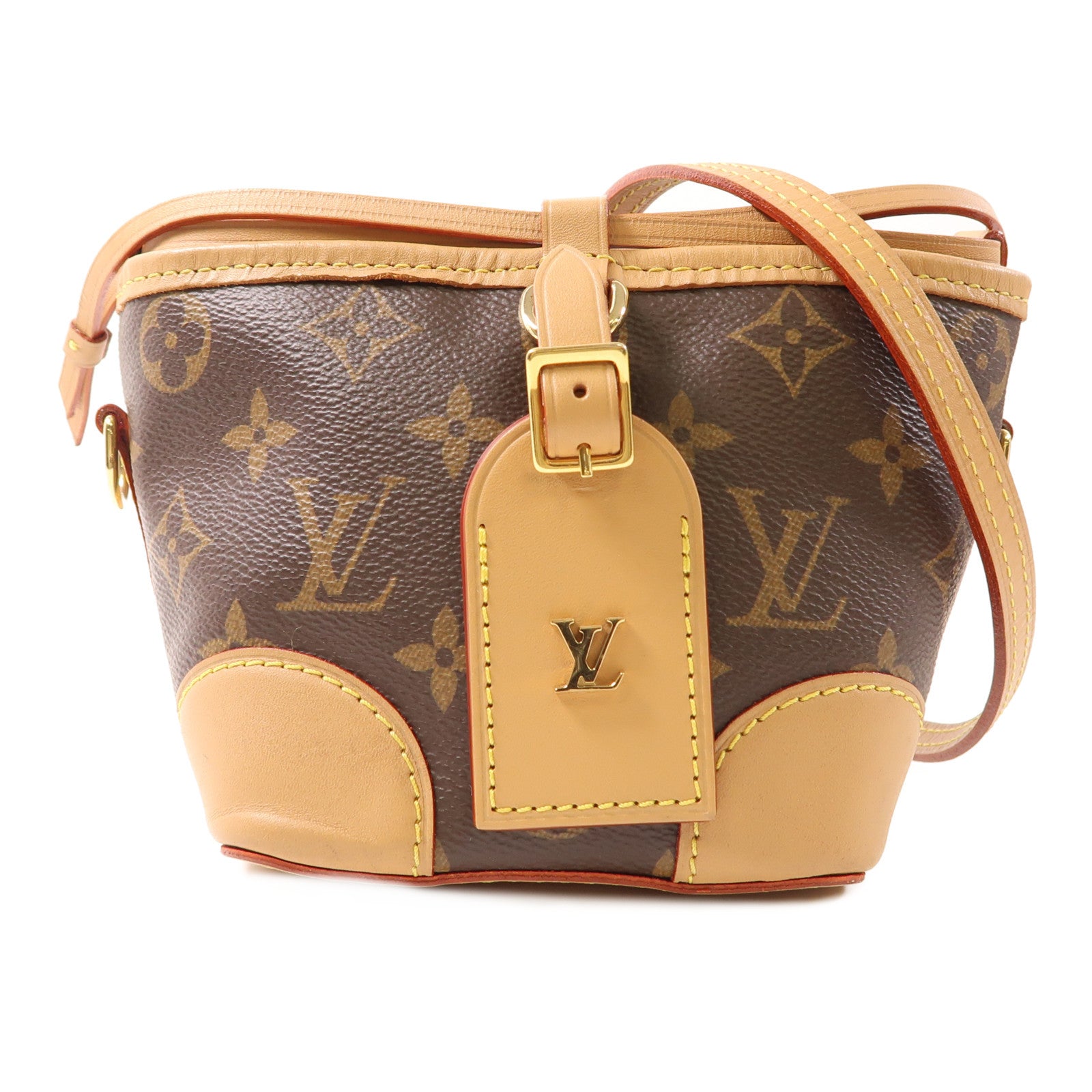 LOUIS VUITTON LV GHW Noe Purse Shoulder Bag M57099 Monogram Brown