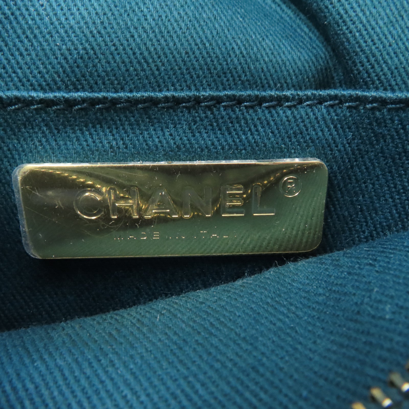 CHANEL 【激減優惠】菱格羊皮皮革Chain Shoulder金扣肩背袋綠色