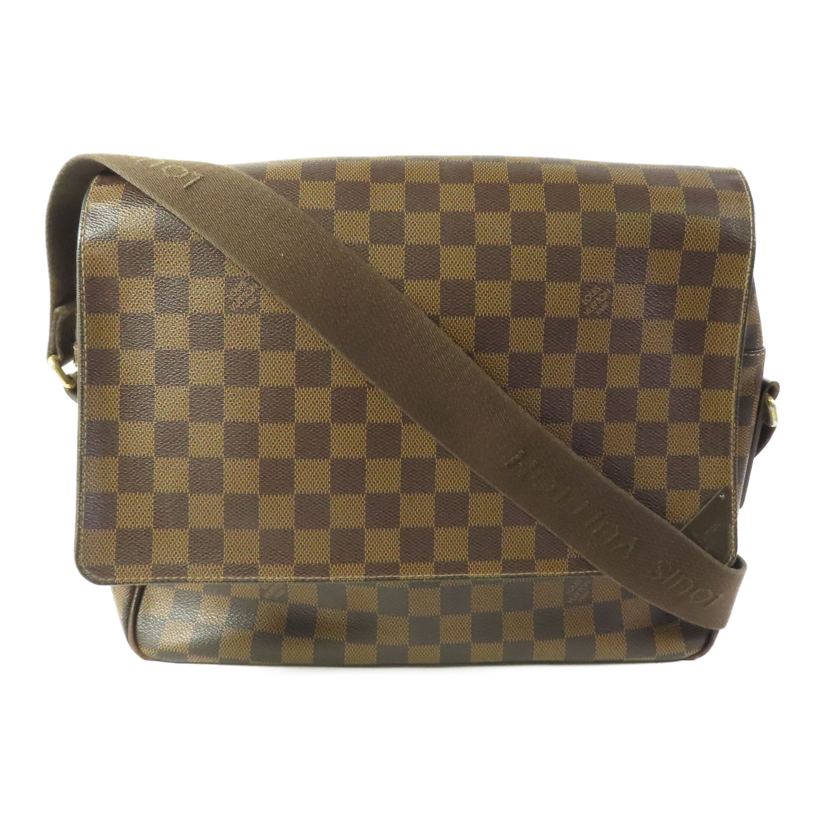 LOUIS VUITTON Damier Shelton MM金扣肩背袋
