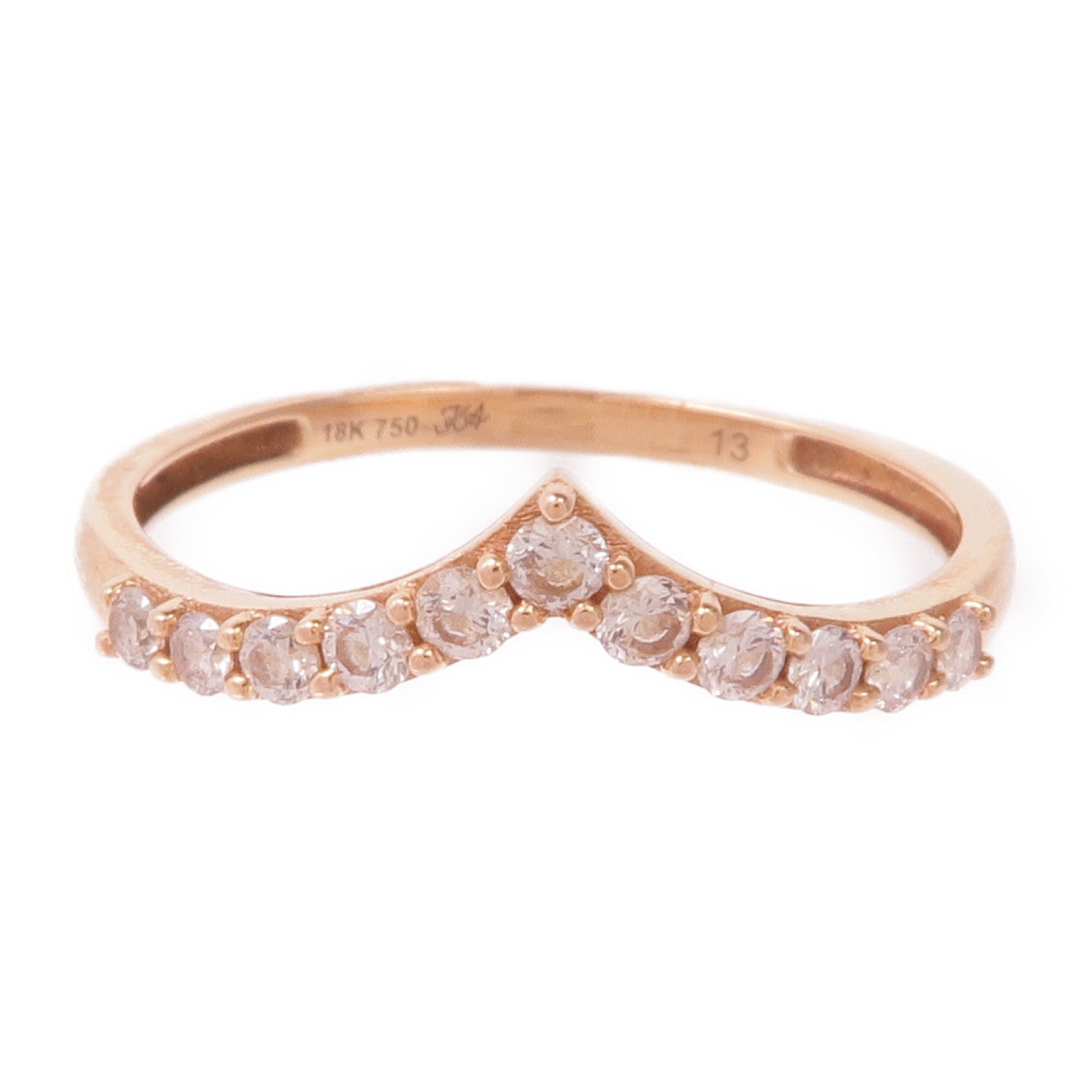 JEWELRY 18K玫瑰金Diamond Ring鑽石戒指US#6