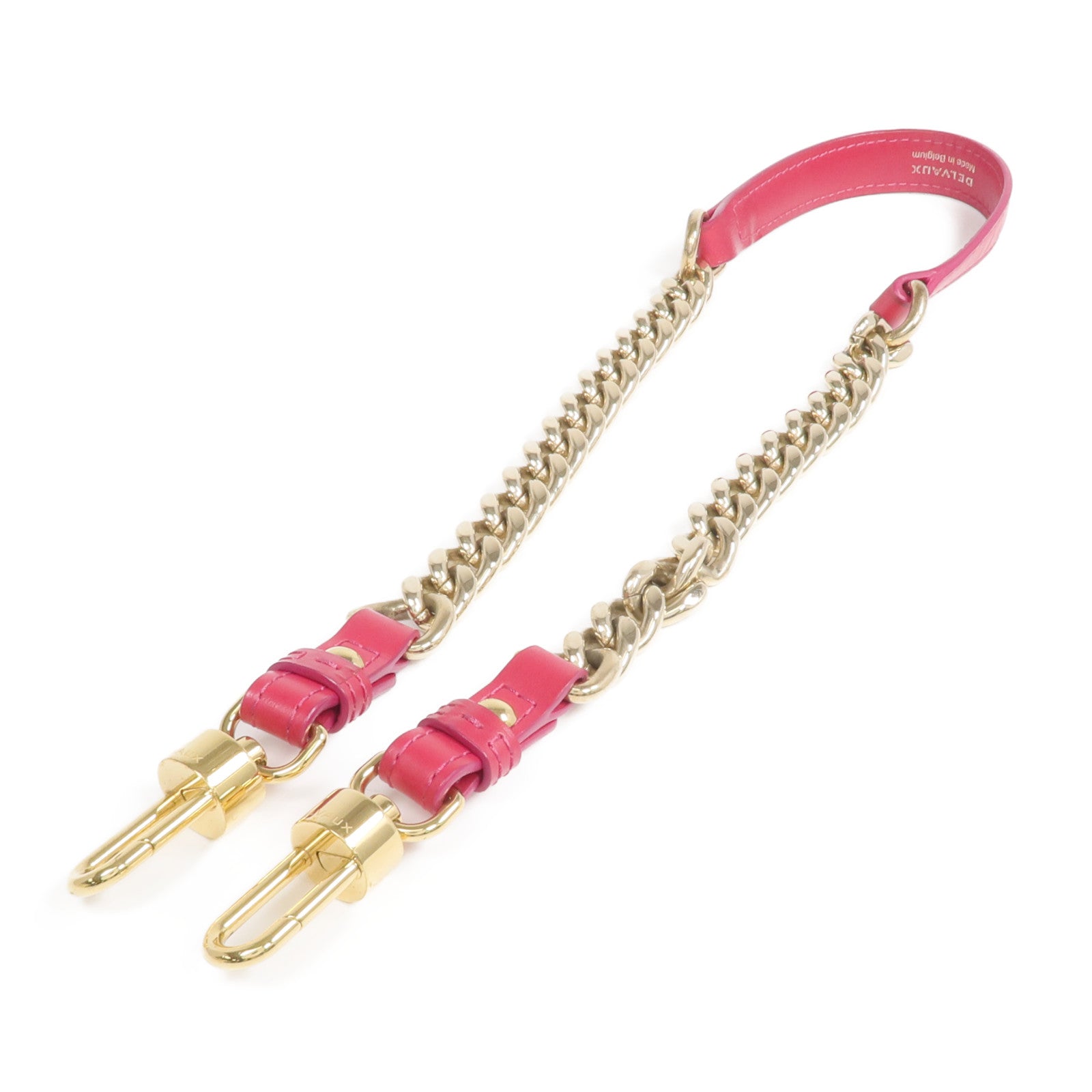 Delvaux 牛皮皮革Shoulder Strap金扣肩帶