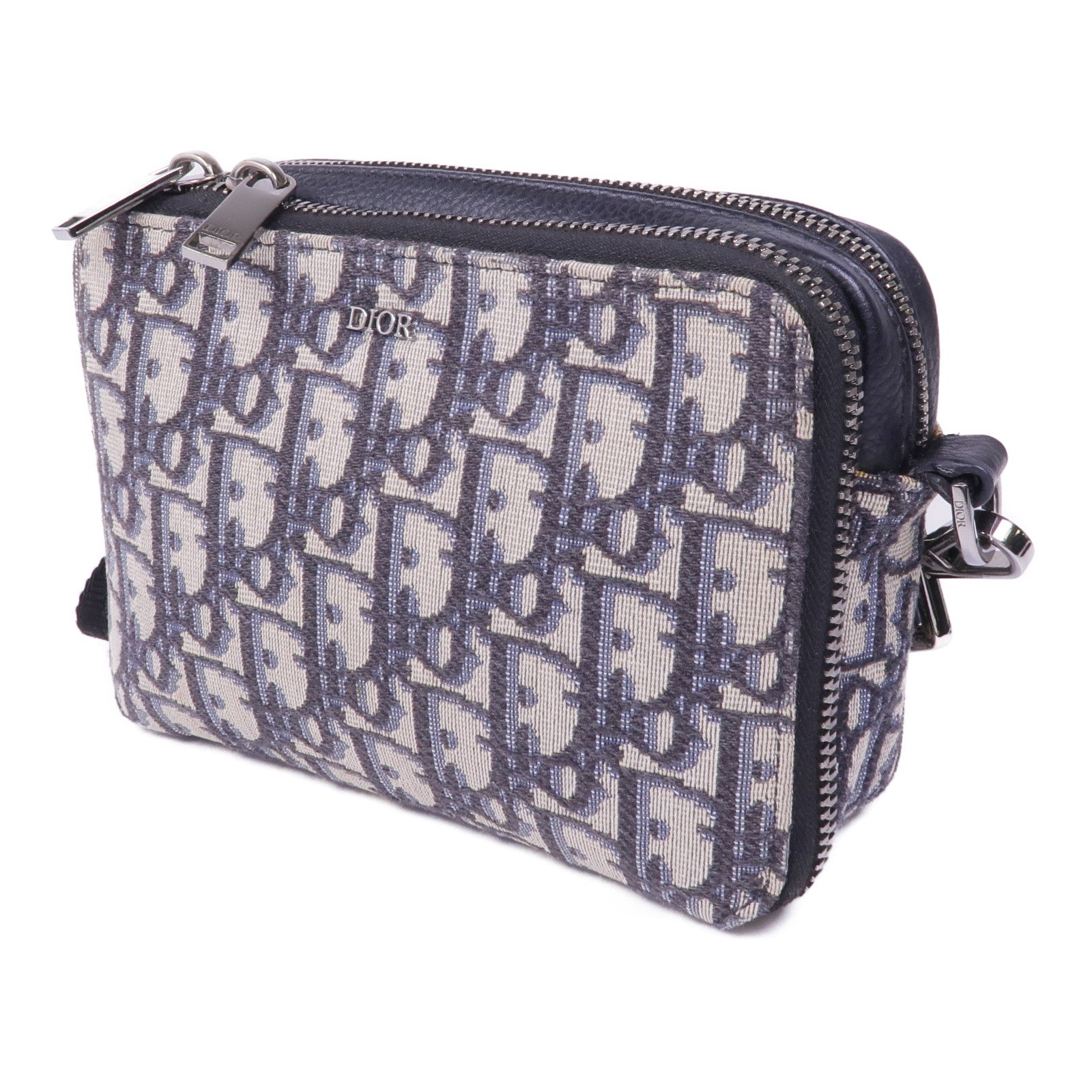 Dior 帆布Shoulder Bag銀扣肩背袋