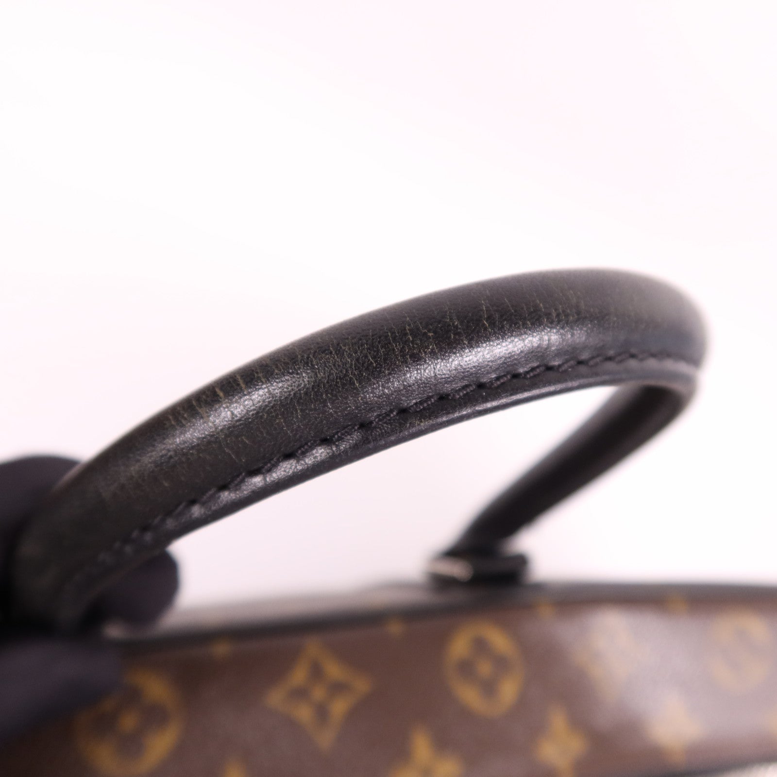 LOUIS VUITTON Monogram Macassar Porte Documents銀扣手挽袋