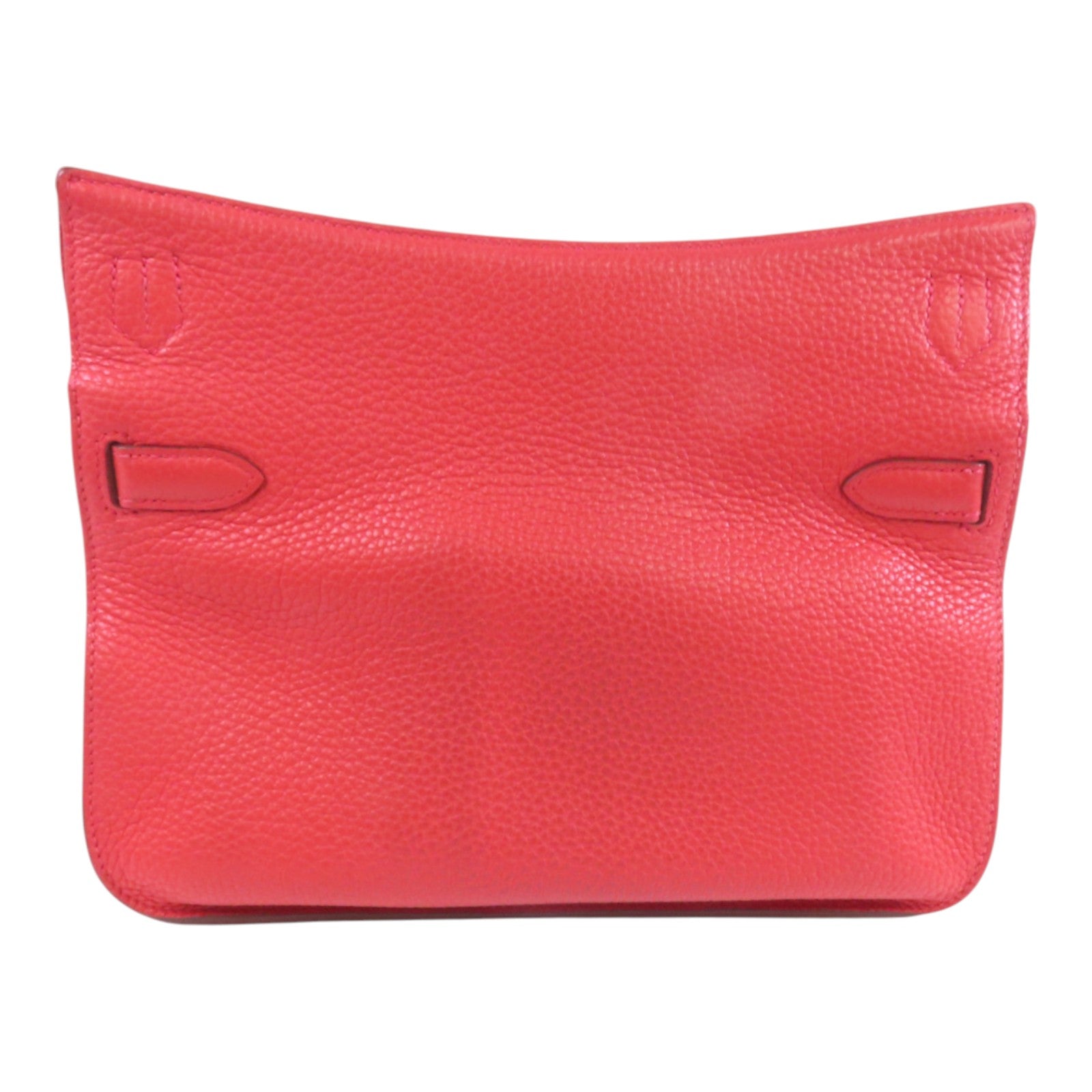 HERMES Clemence皮革Jypsiere 28銀扣肩背袋