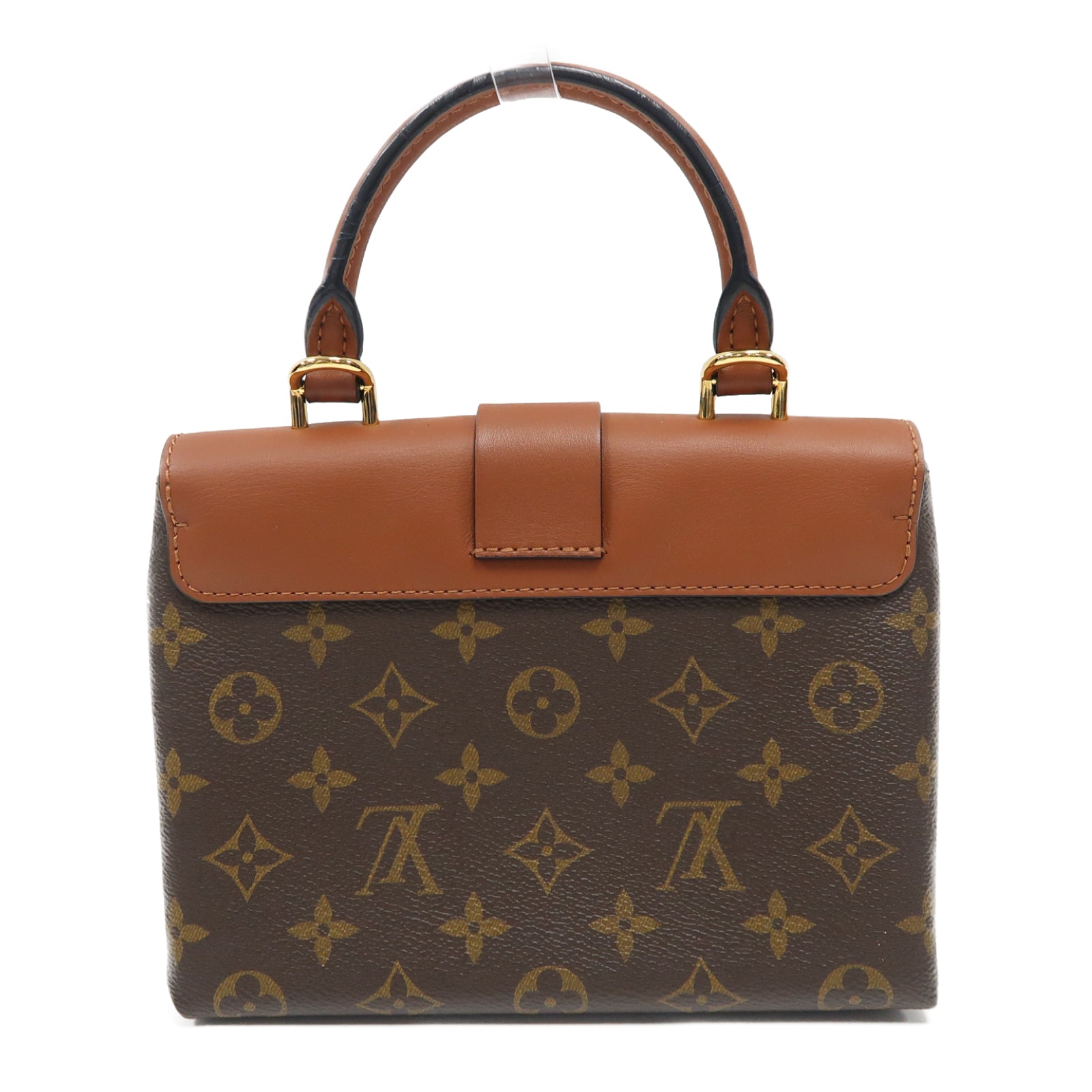 LOUIS VUITTON Monogram Locky BB金扣手挽肩背兩用袋啡色