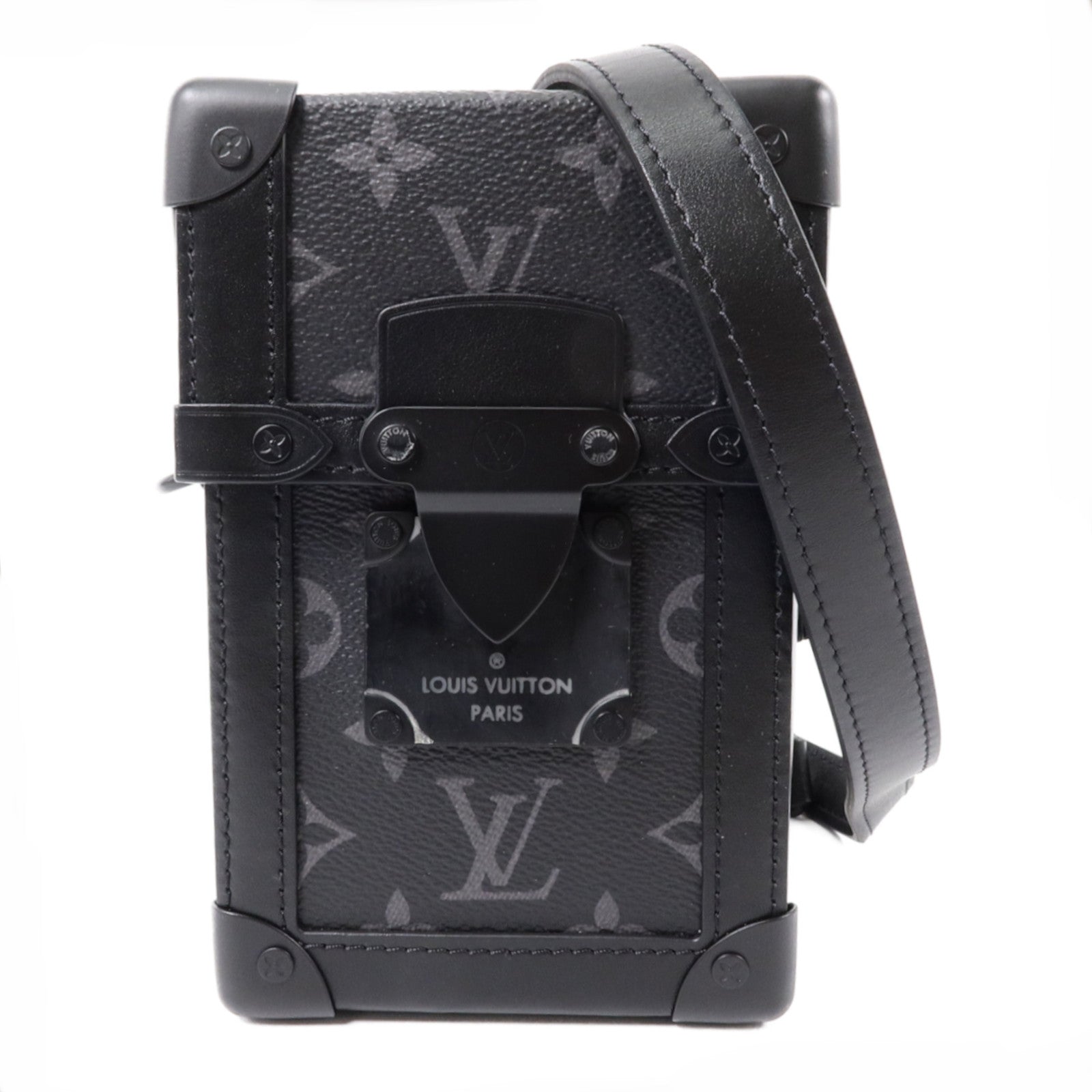 LOUIS VUITTON Monogram Eclipse Eclipse Vertical Trunk肩背袋
