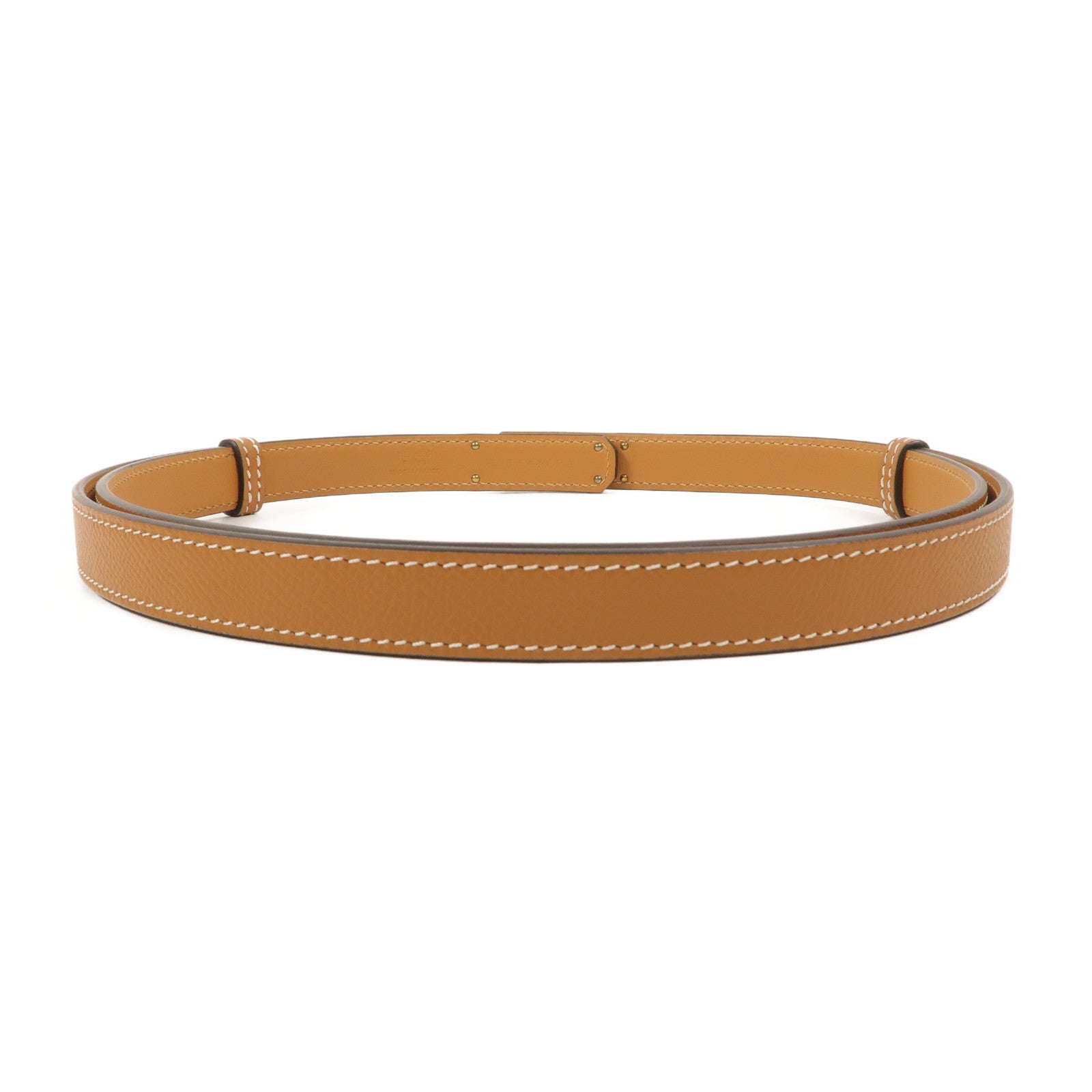 HERMES Epsom皮革Kelly Pocket 18 Belt皮帶Gold