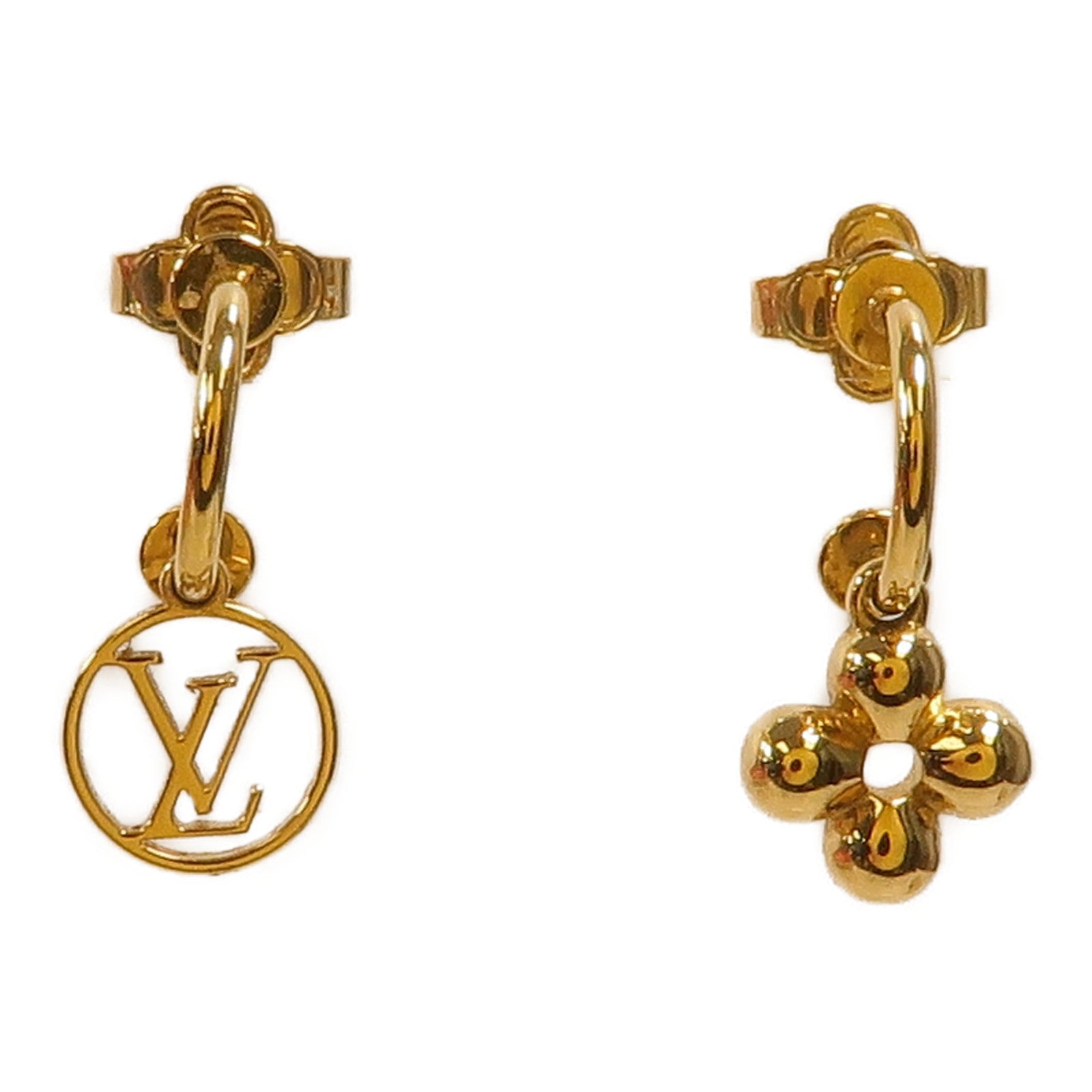 LOUIS VUITTON 金屬Blooming Earrings耳環