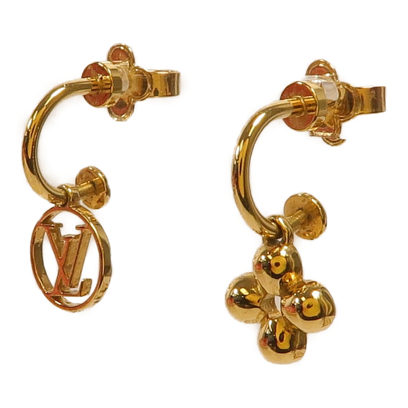LOUIS VUITTON 金屬Blooming Earrings耳環