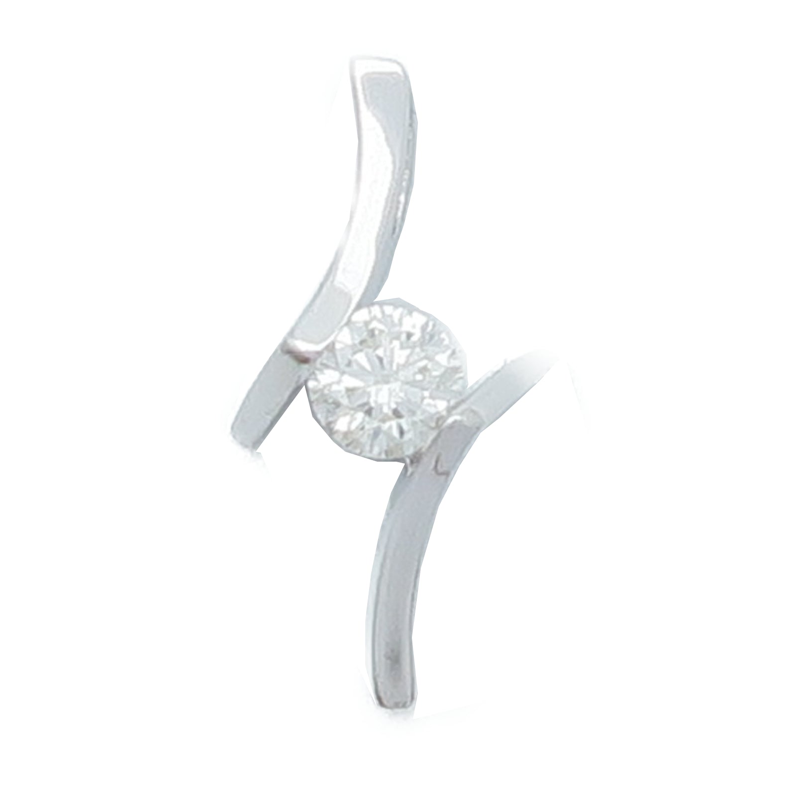 JEWELRY 18K白金Diamond Pendant Top鑽石吊墜