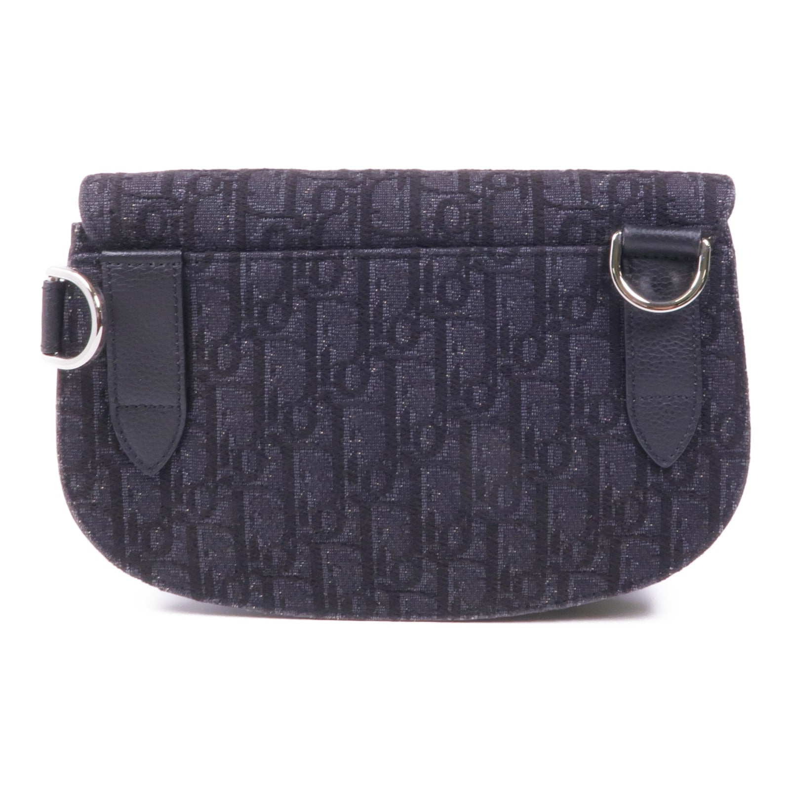 Dior 帆布/皮革Saddle Bag肩背袋