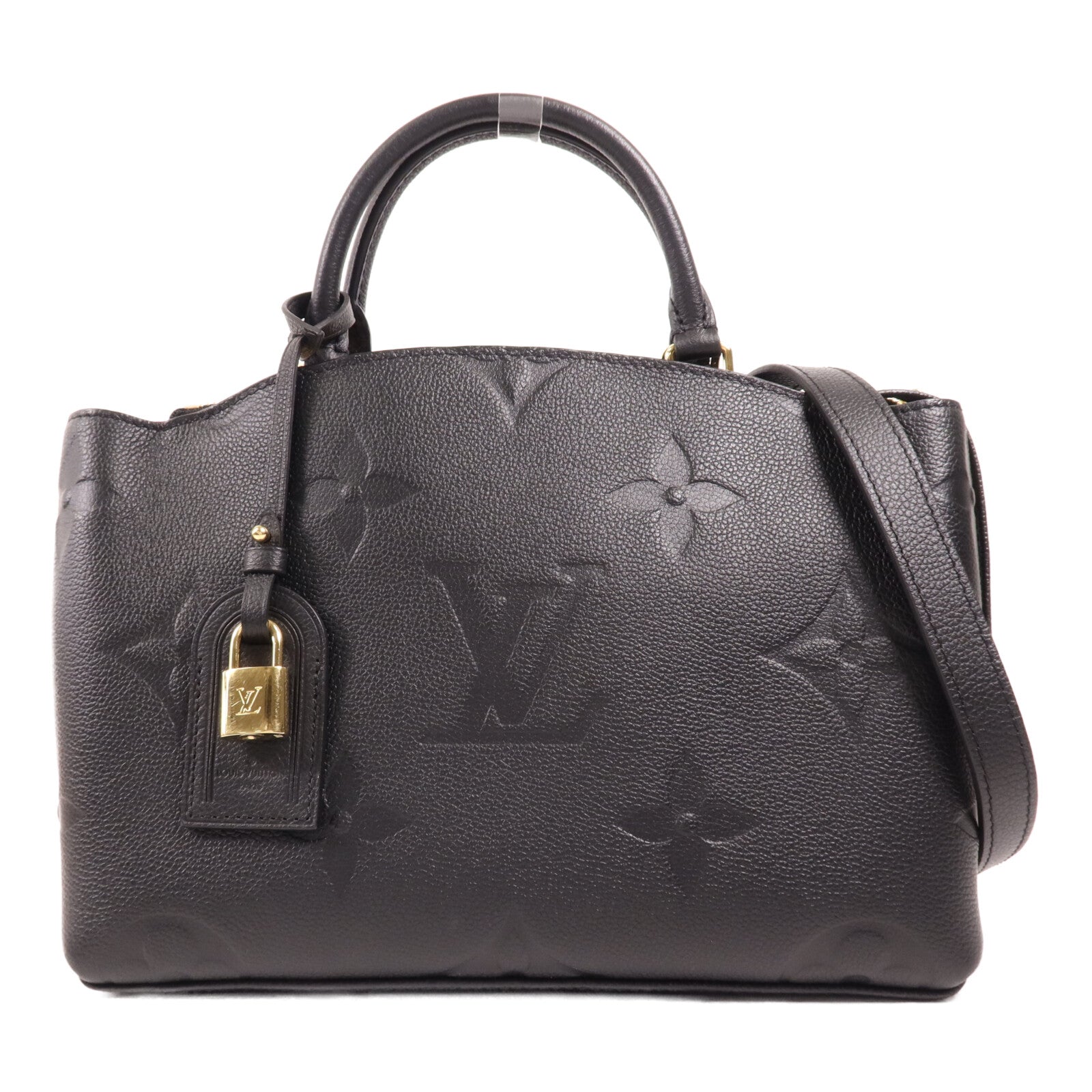 LOUIS VUITTON Monogram Empreinte Petit Palais金扣手挽肩背兩用袋