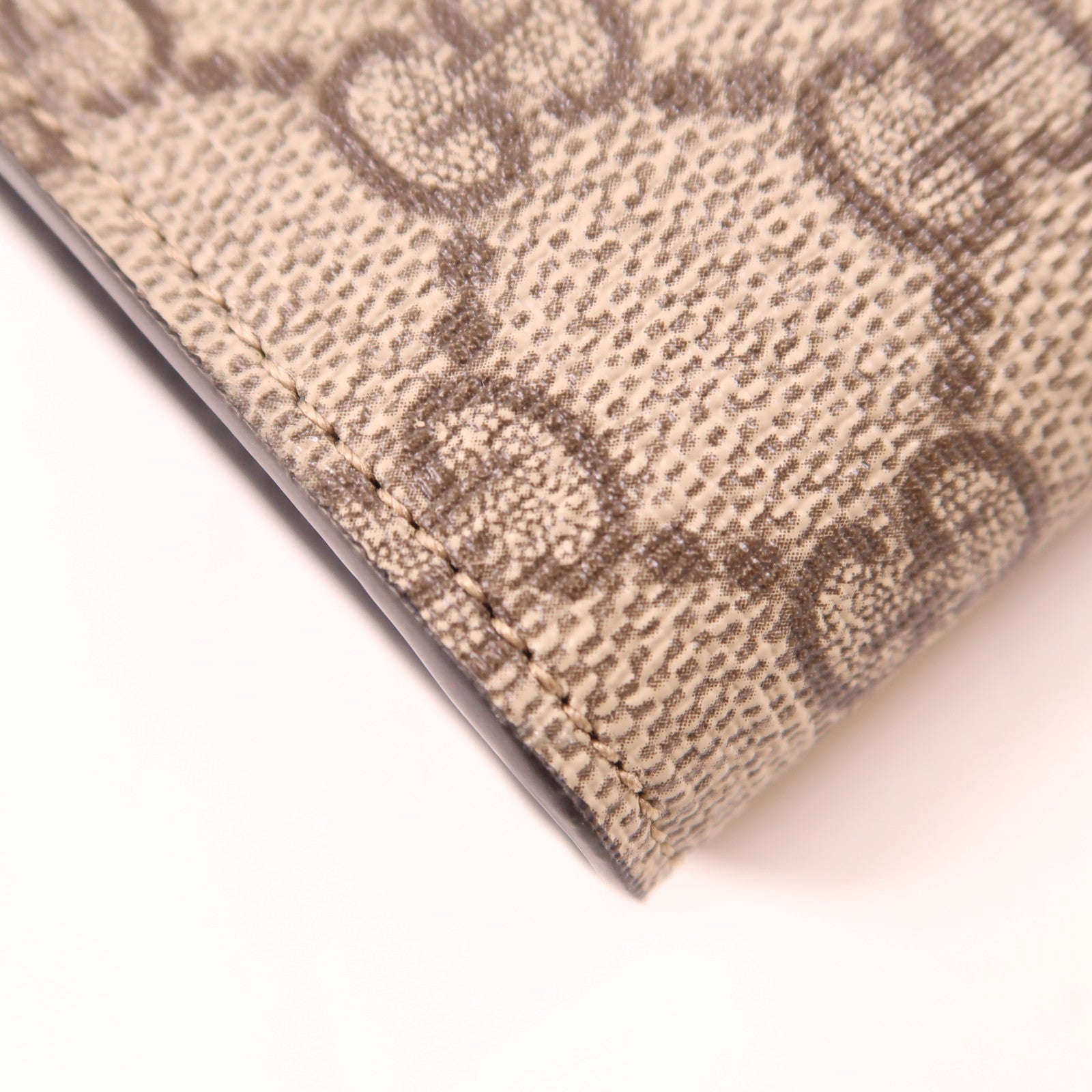GUCCI 塗層帆布Long Wallet金扣長錢包