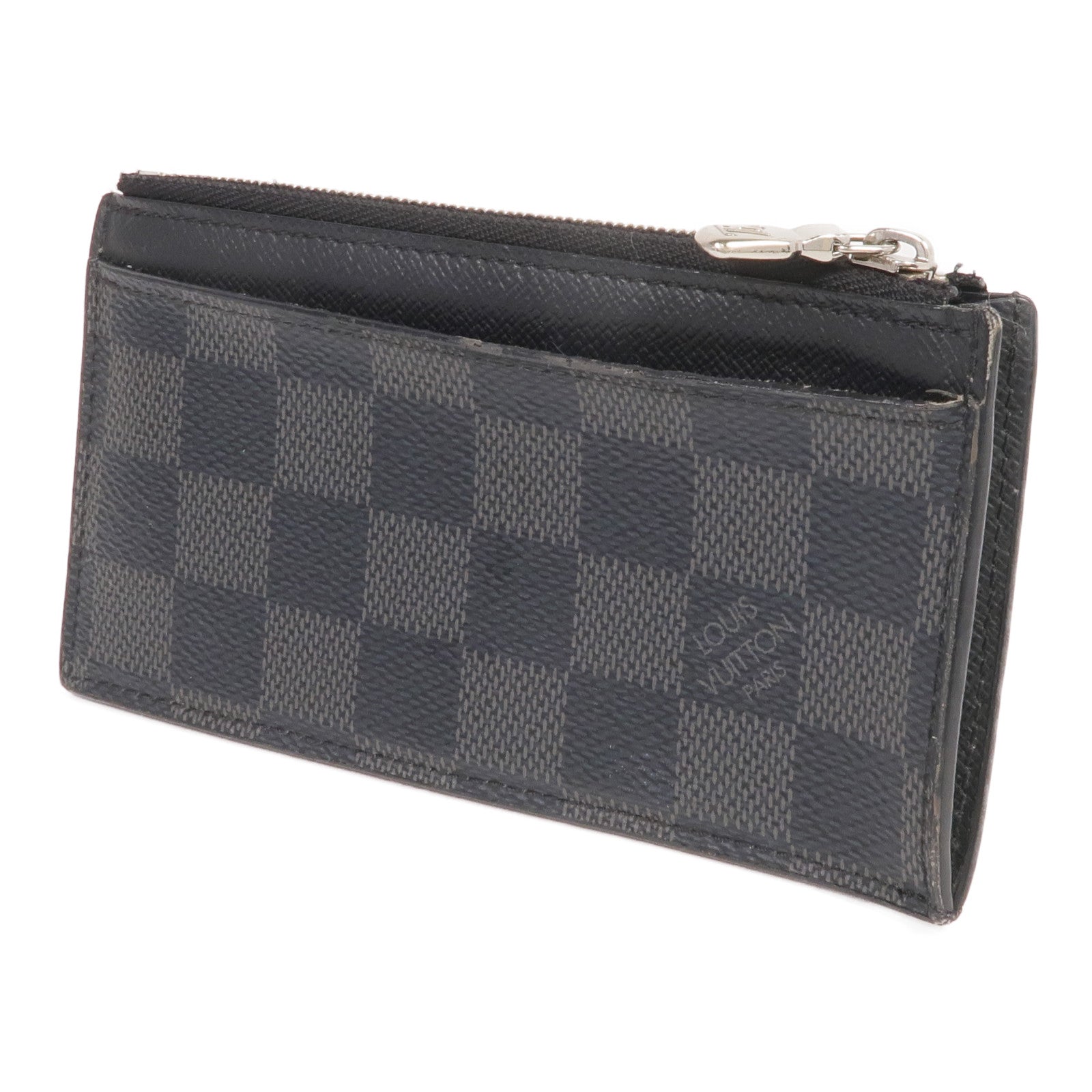 LOUIS VUITTON Damier Graphite Coin Card Holder銀扣零錢包/卡片套