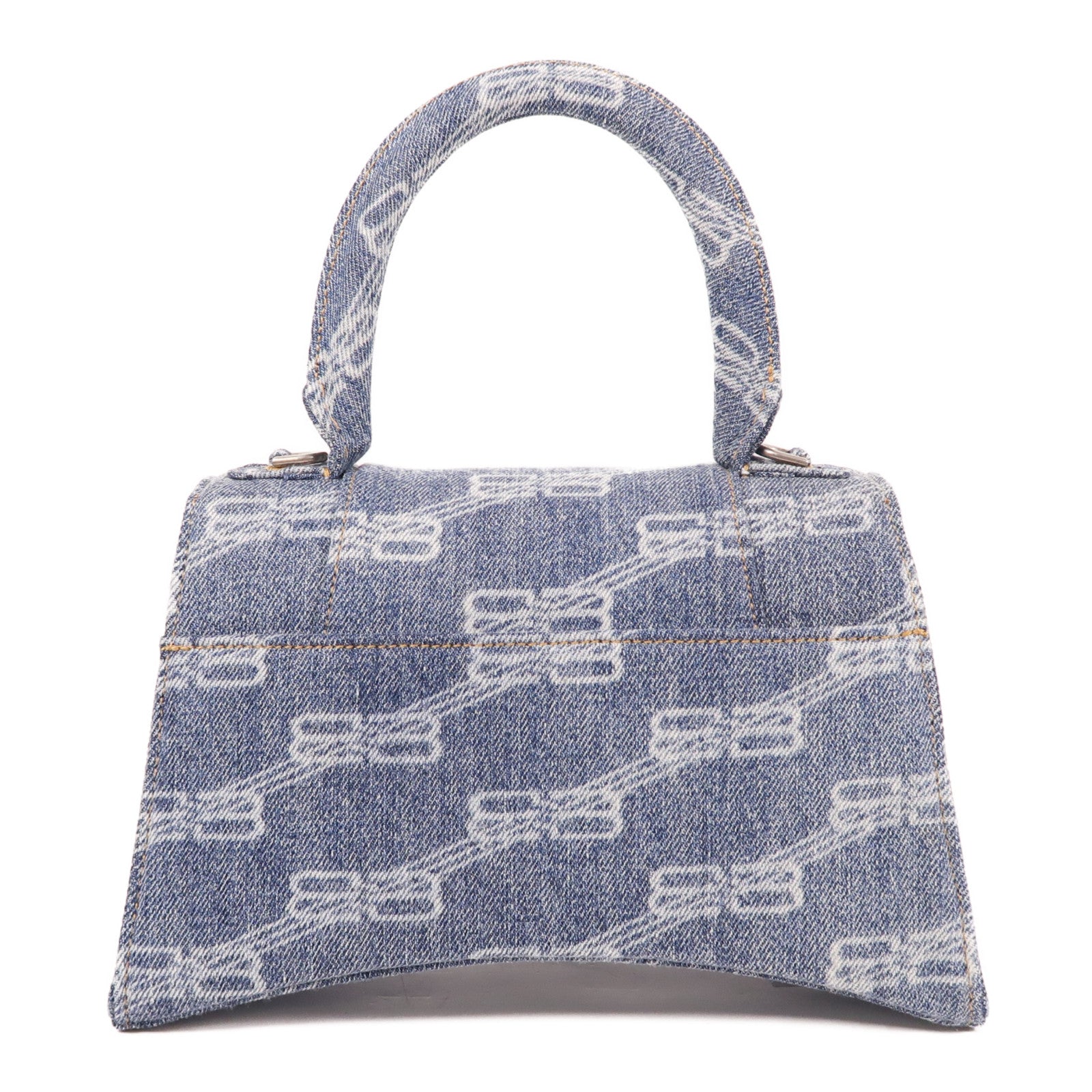 BALENCIAGA SHW Hourglass XS 2 Way Bag Denim Blue