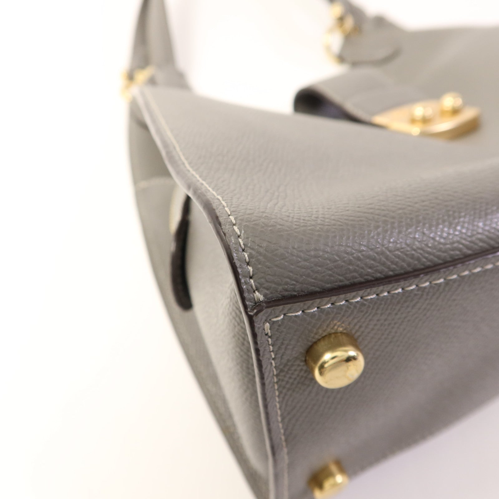 COACH 牛皮皮革Shoulder Bag金扣肩背袋