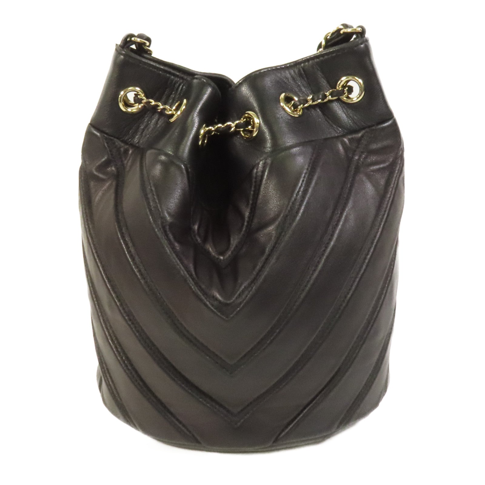 CHANEL 羊皮皮革Chain Shoulder Bag金扣肩背袋