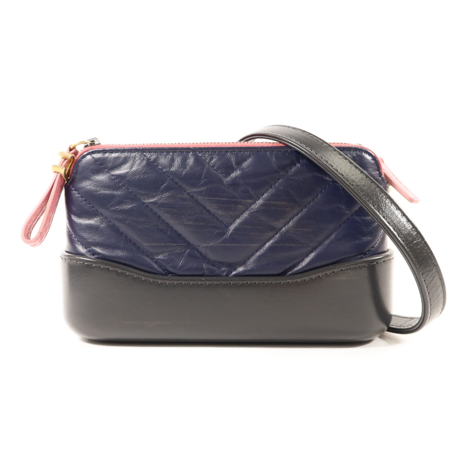 CHANEL 牛皮皮革Gabrielle Wallet On Chain鏈帶肩背袋