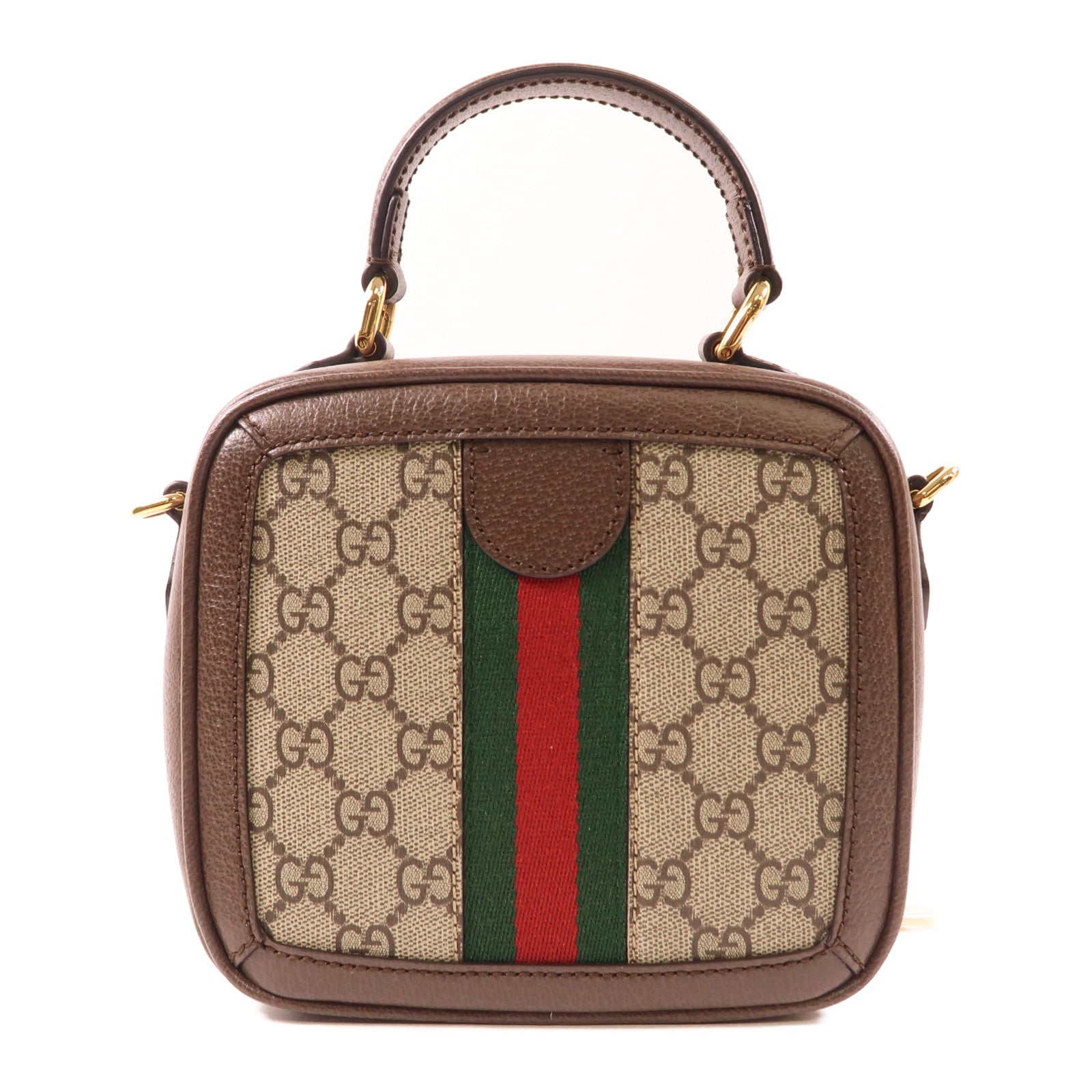 GUCCI 塗層帆布GG Ophidia金扣手挽肩背兩用袋