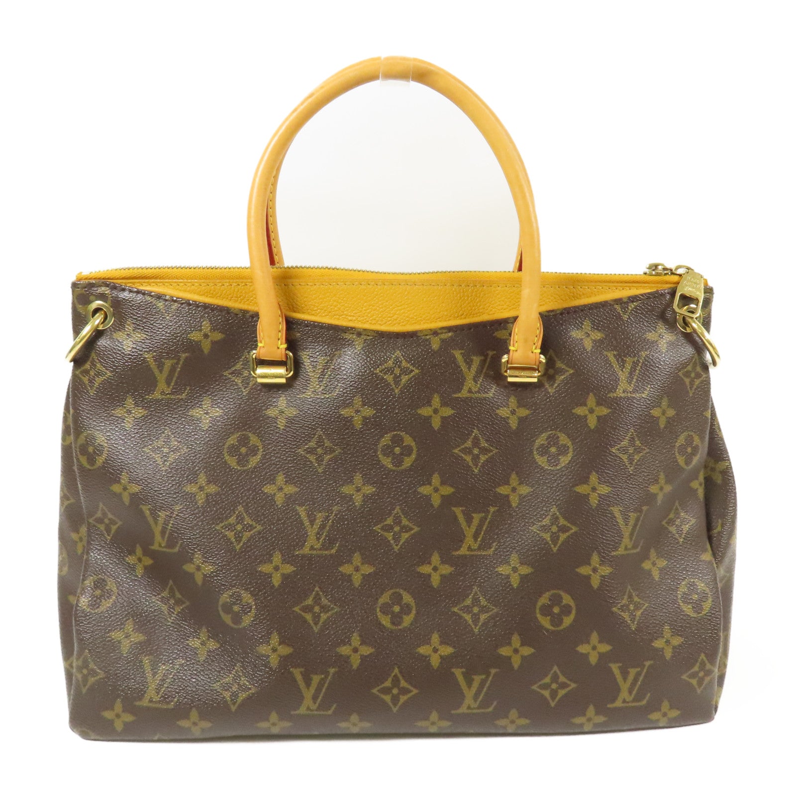 LOUIS VUITTON LV GHW Pallas MM 2 Way Shoulder Bag M40906 Monogram Brown