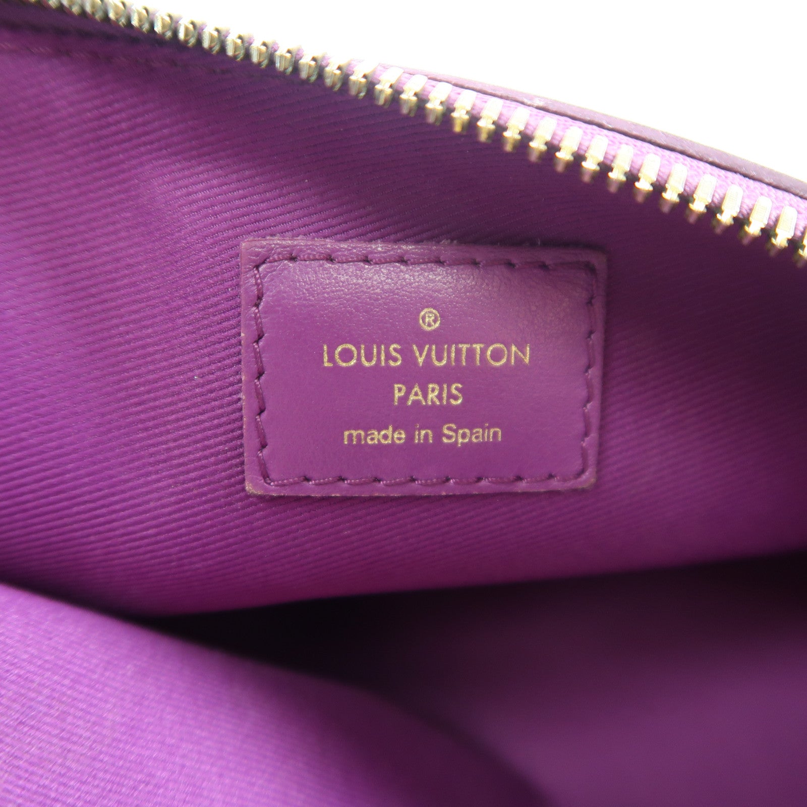 LOUIS VUITTON 【激減優惠】Monogram D.Flat Shoulder金扣鏈帶肩背袋啡色/紫色