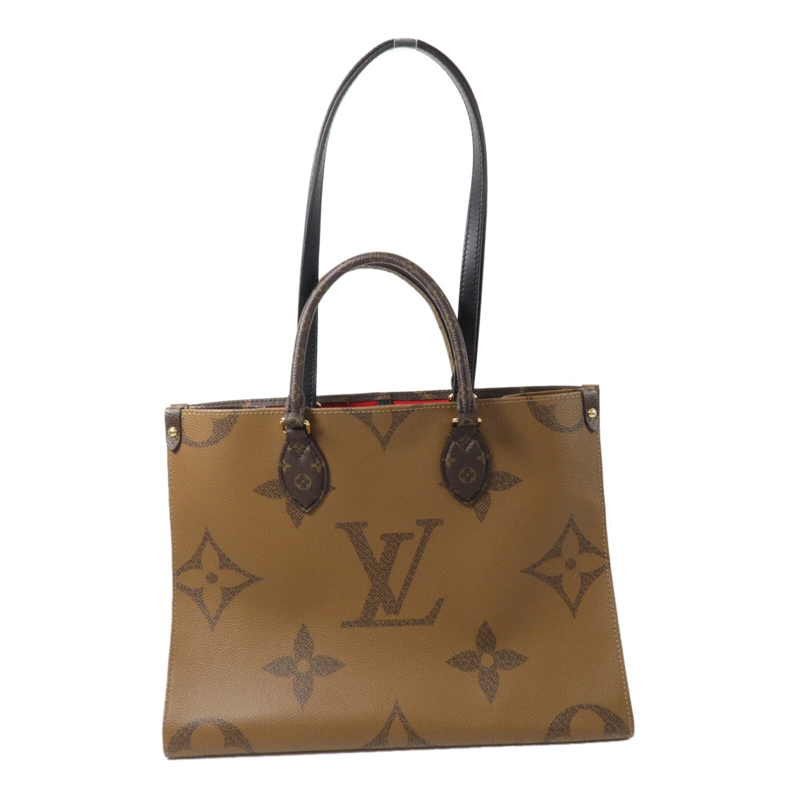 LOUIS VUITTON Monogram Giant On The Go MM手挽肩背兩用袋