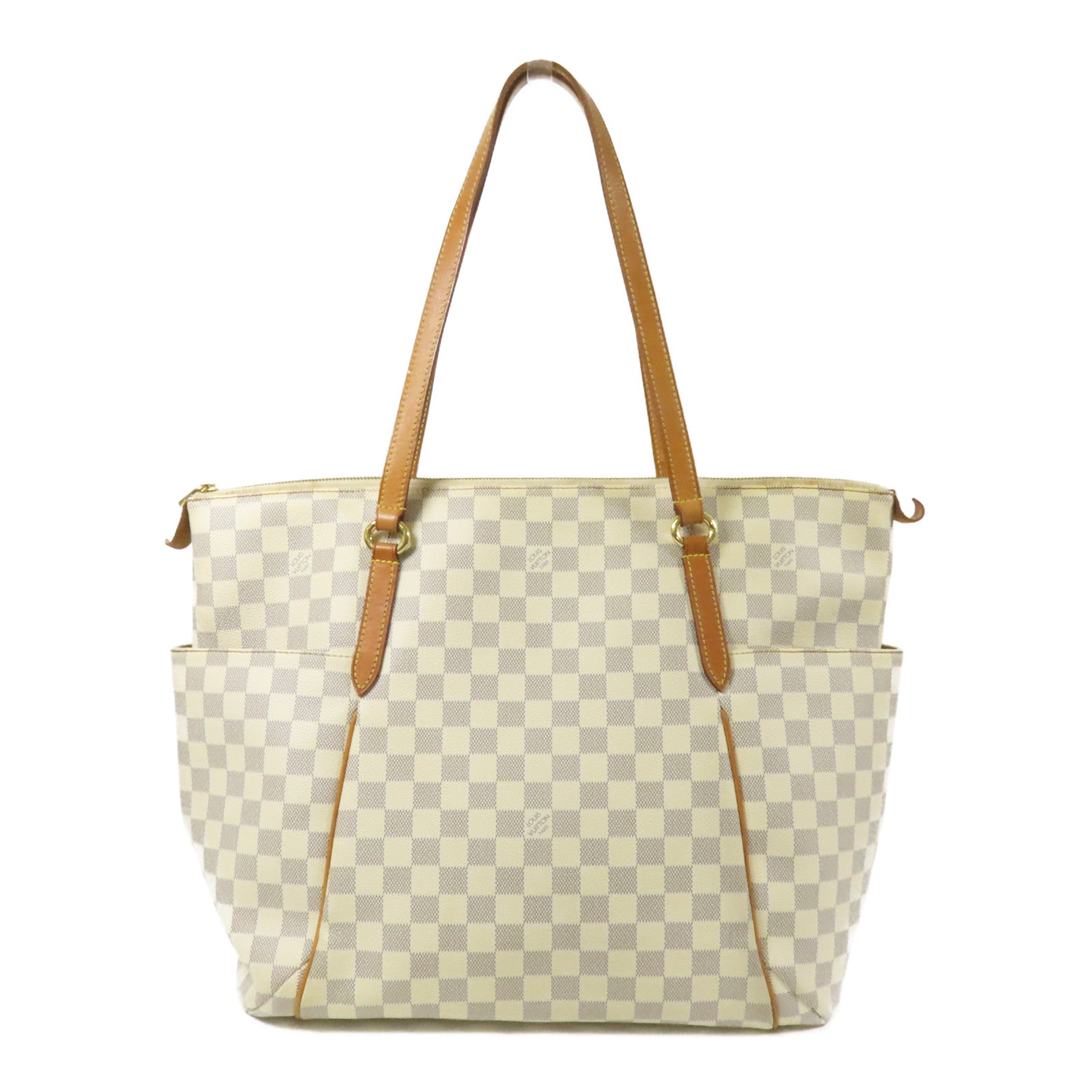 LOUIS VUITTON Damier Azur Totally GM金扣肩背袋