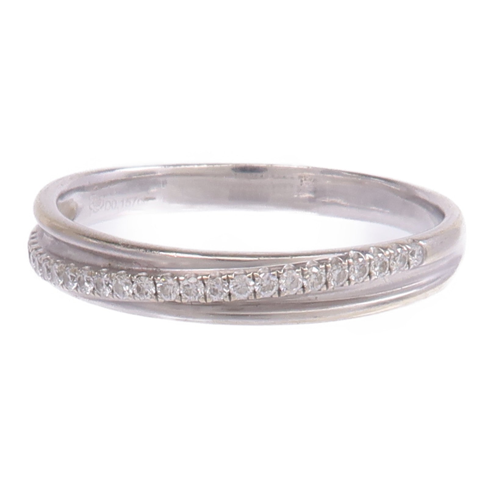 JEWELRY 【激減優惠】18K白金Diamond Ring鑽石戒指US#10.25