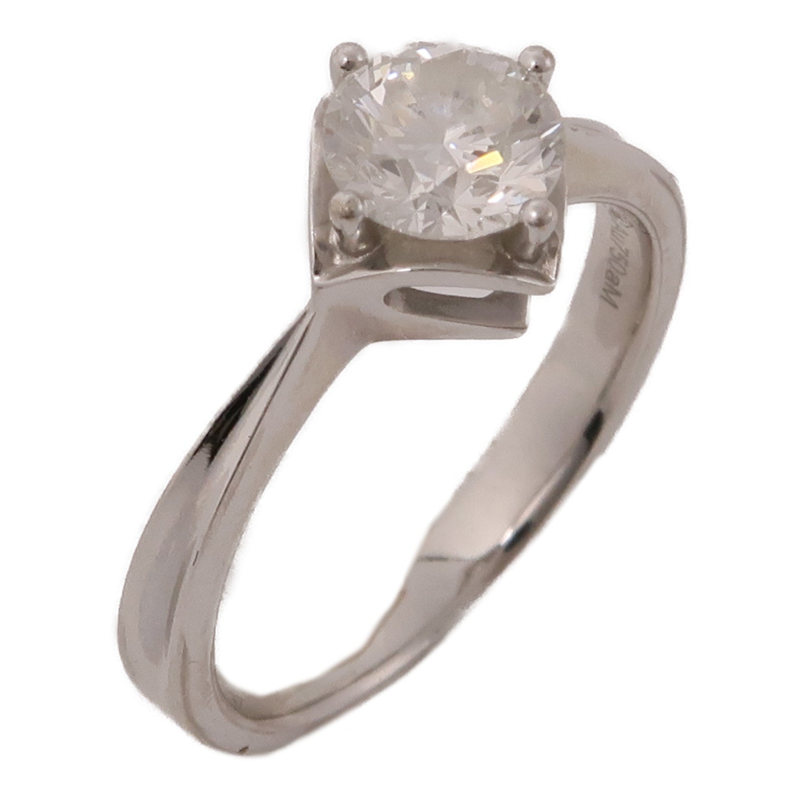 JEWELRY 【激減優惠】18K白金Diamond Ring鑽石戒指US#4.5