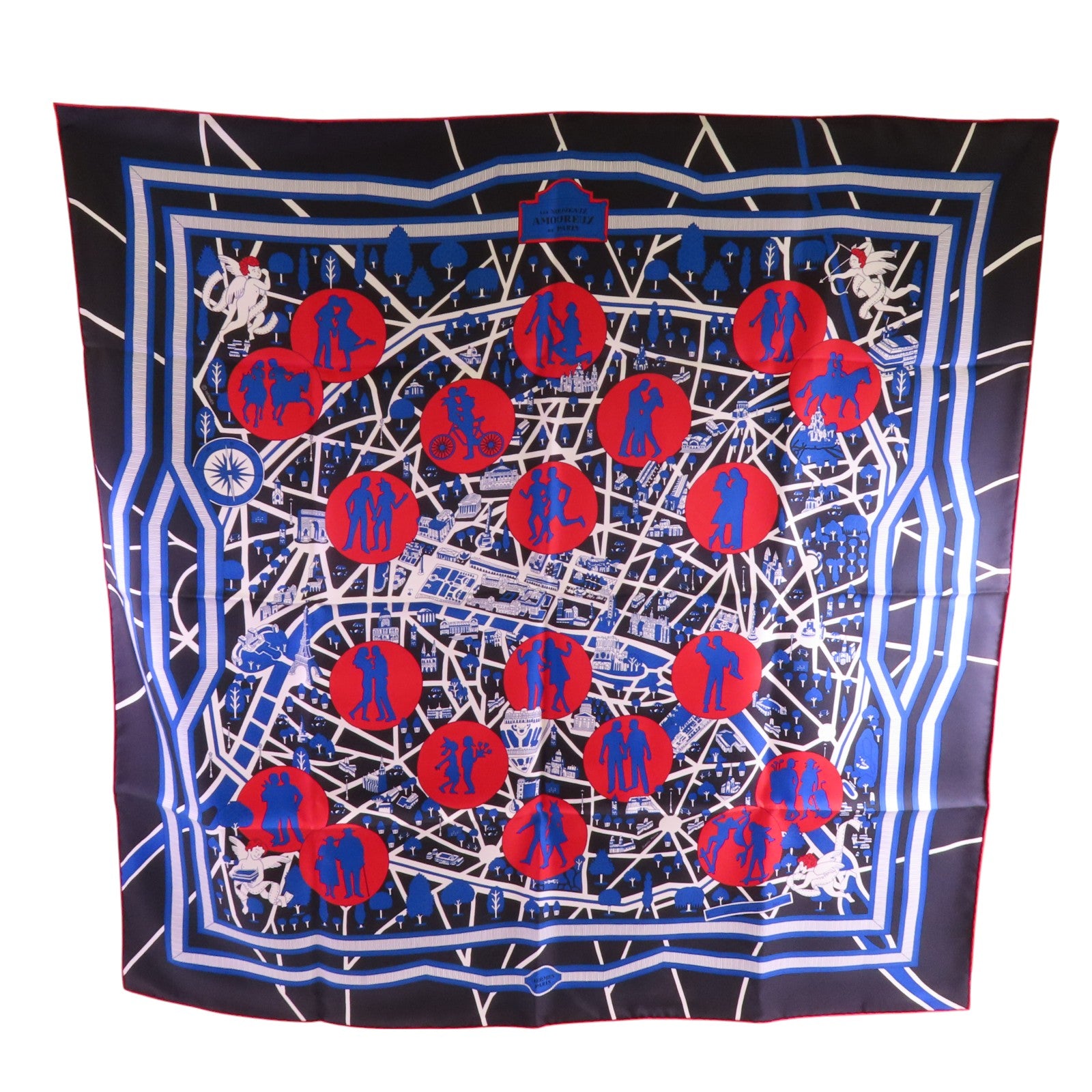 HERMES Scarf Scarves Silk