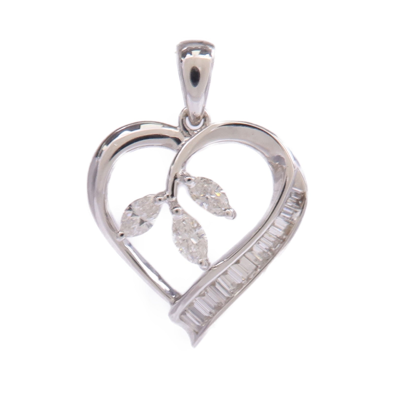 JEWELRY 【激減優惠】18K白金Diamond Pendant Top鑽石吊墜