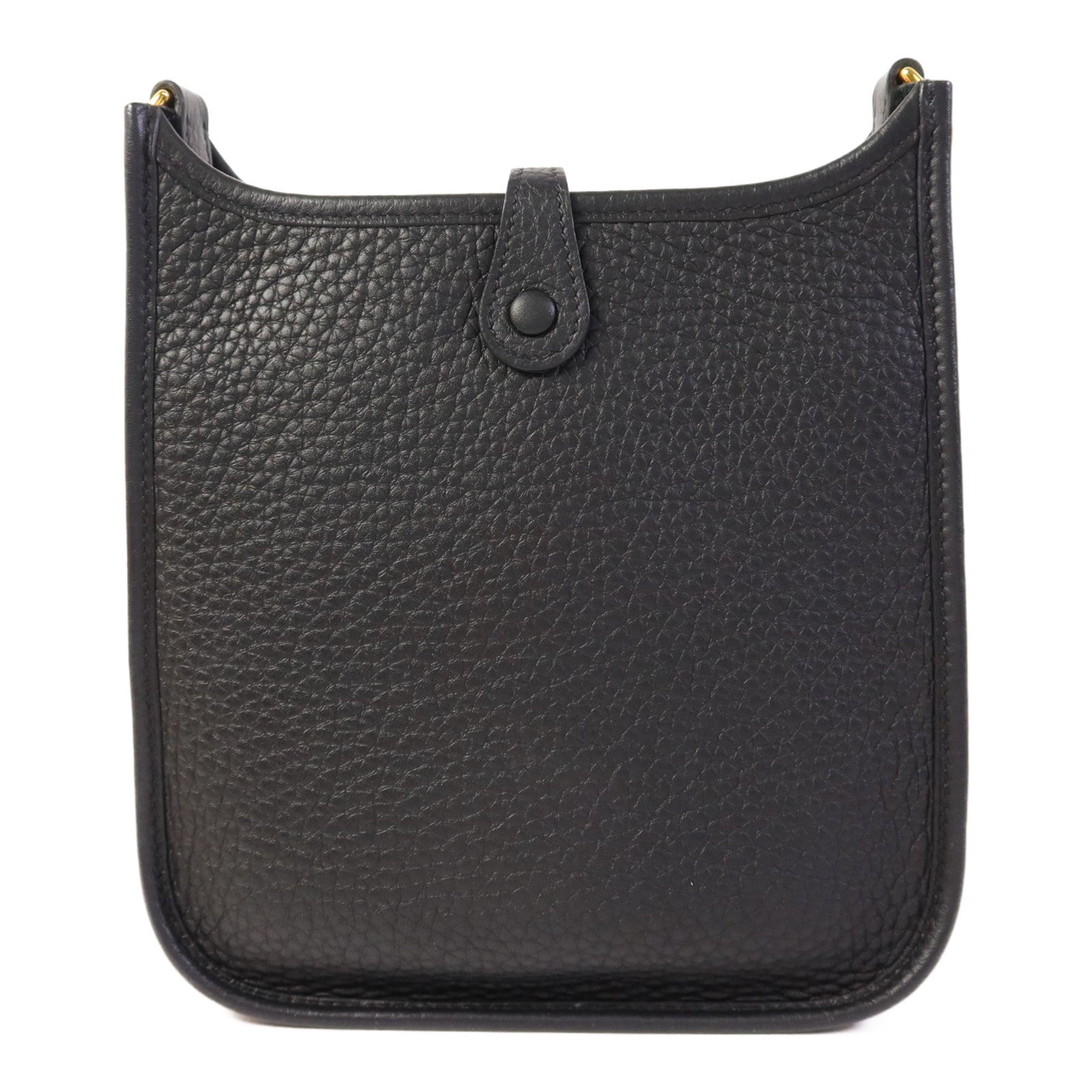 HERMES Clemence皮革Evelyne TPM金扣肩背袋Noir