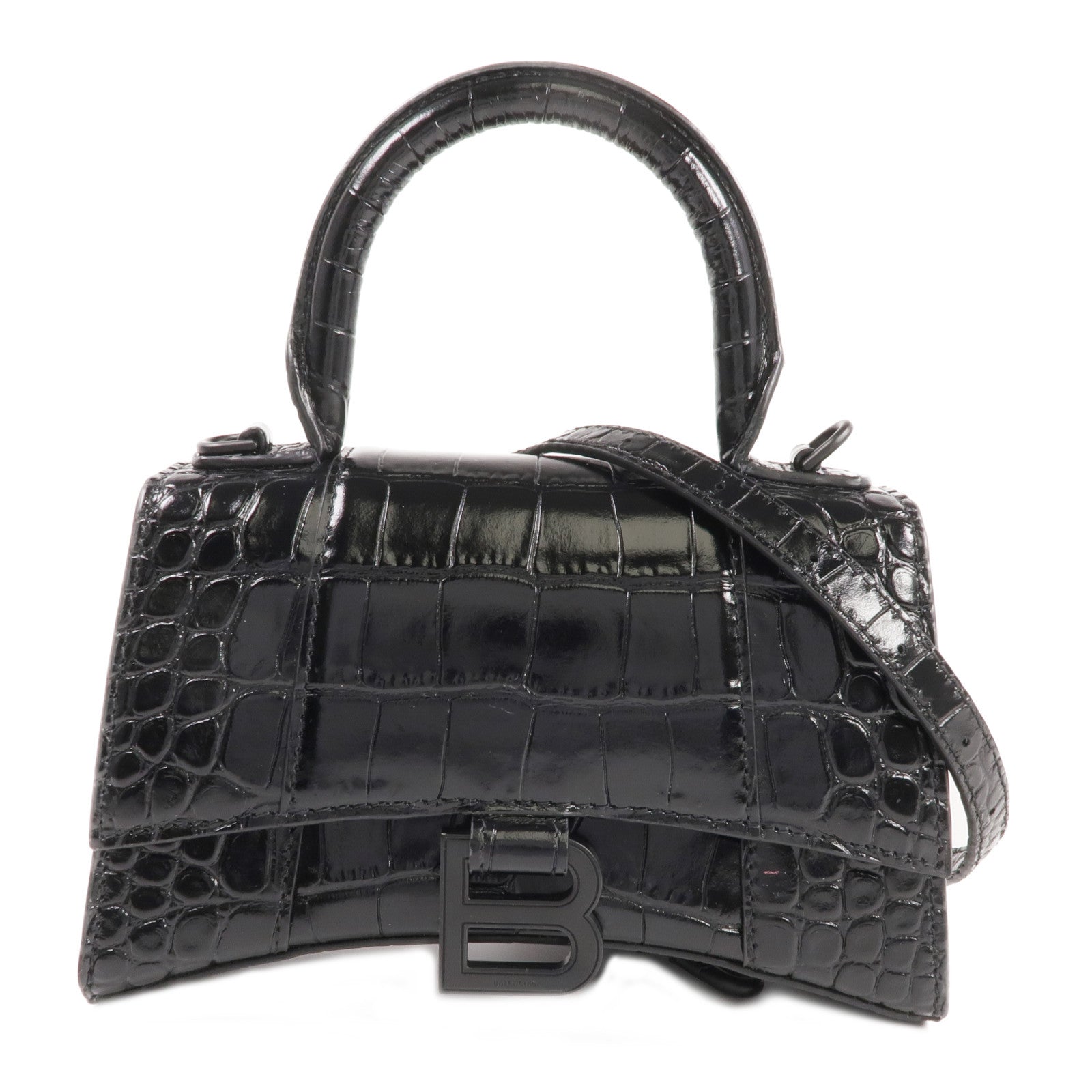 BALENCIAGA 牛皮皮革Hourglass手挽肩背兩用袋