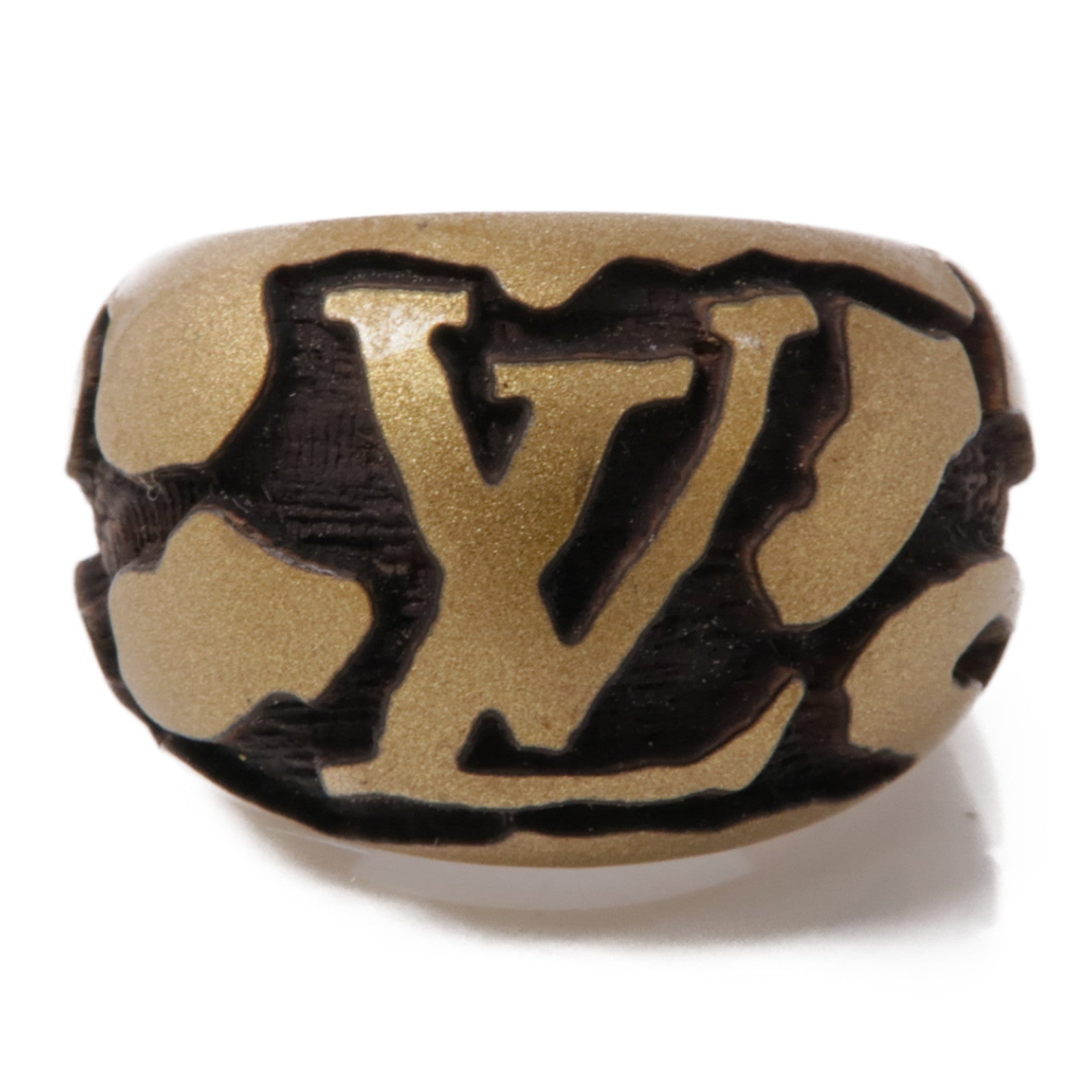 LOUIS VUITTON 木質Wood Ring戒指US#5