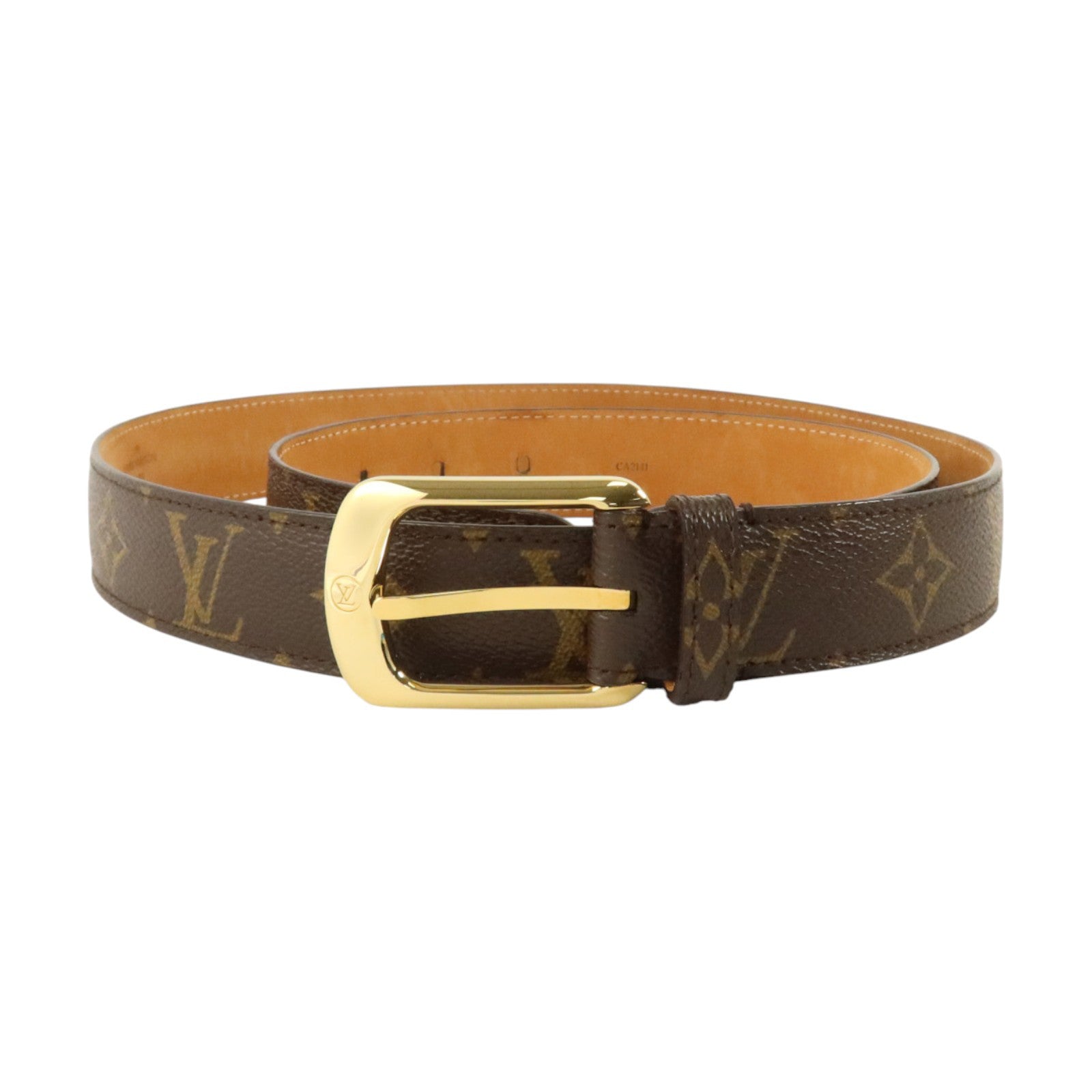 LOUIS VUITTON Monogram Ellipse Belt 100cm金扣腰帶