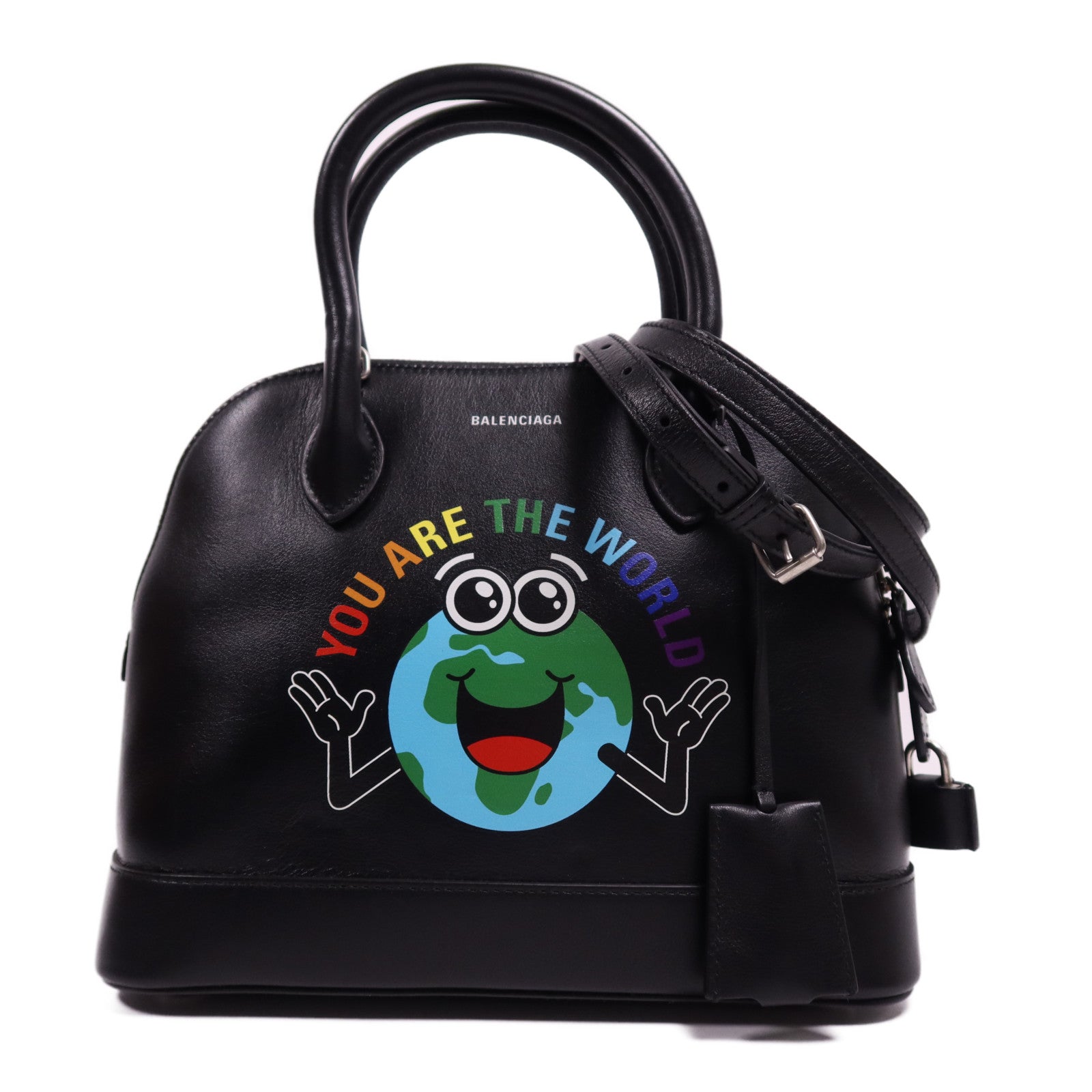 BALENCIAGA 【激減優惠】牛皮皮革Ville Small銀扣手挽肩背兩用袋