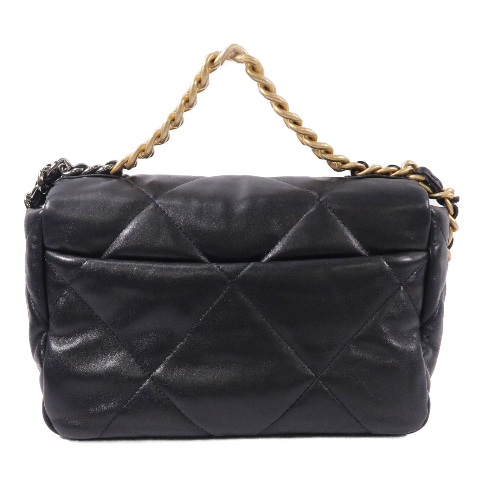 CHANEL 羊皮皮革C19 Small鏈帶肩背袋