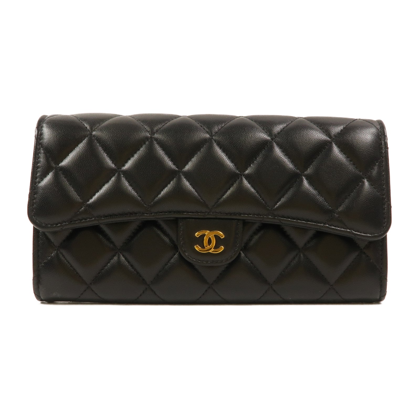 CHANEL 羊皮皮革Classic Flap Long Wallet長錢包