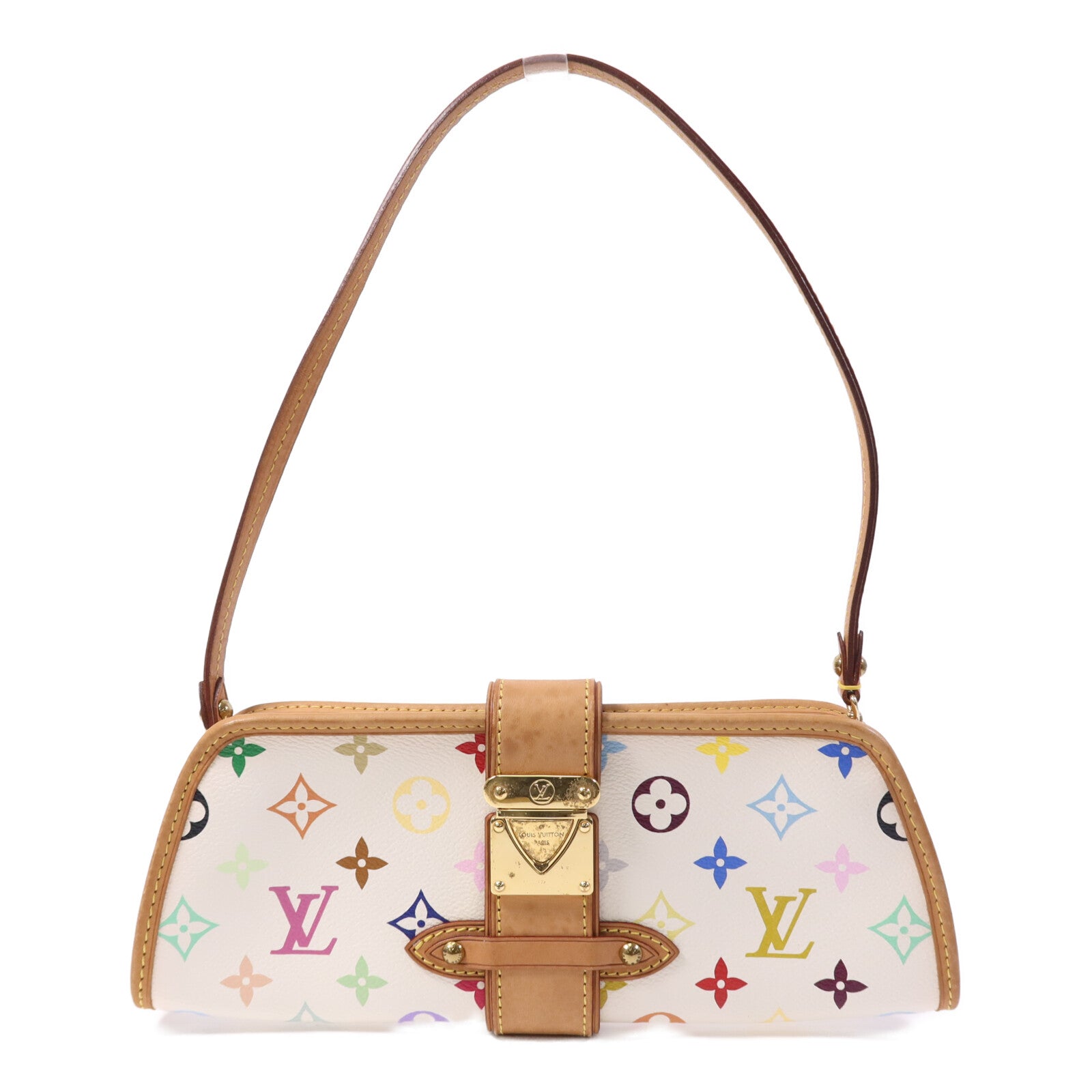 LOUIS VUITTON Monogram Multicolor Shirley金扣肩背袋