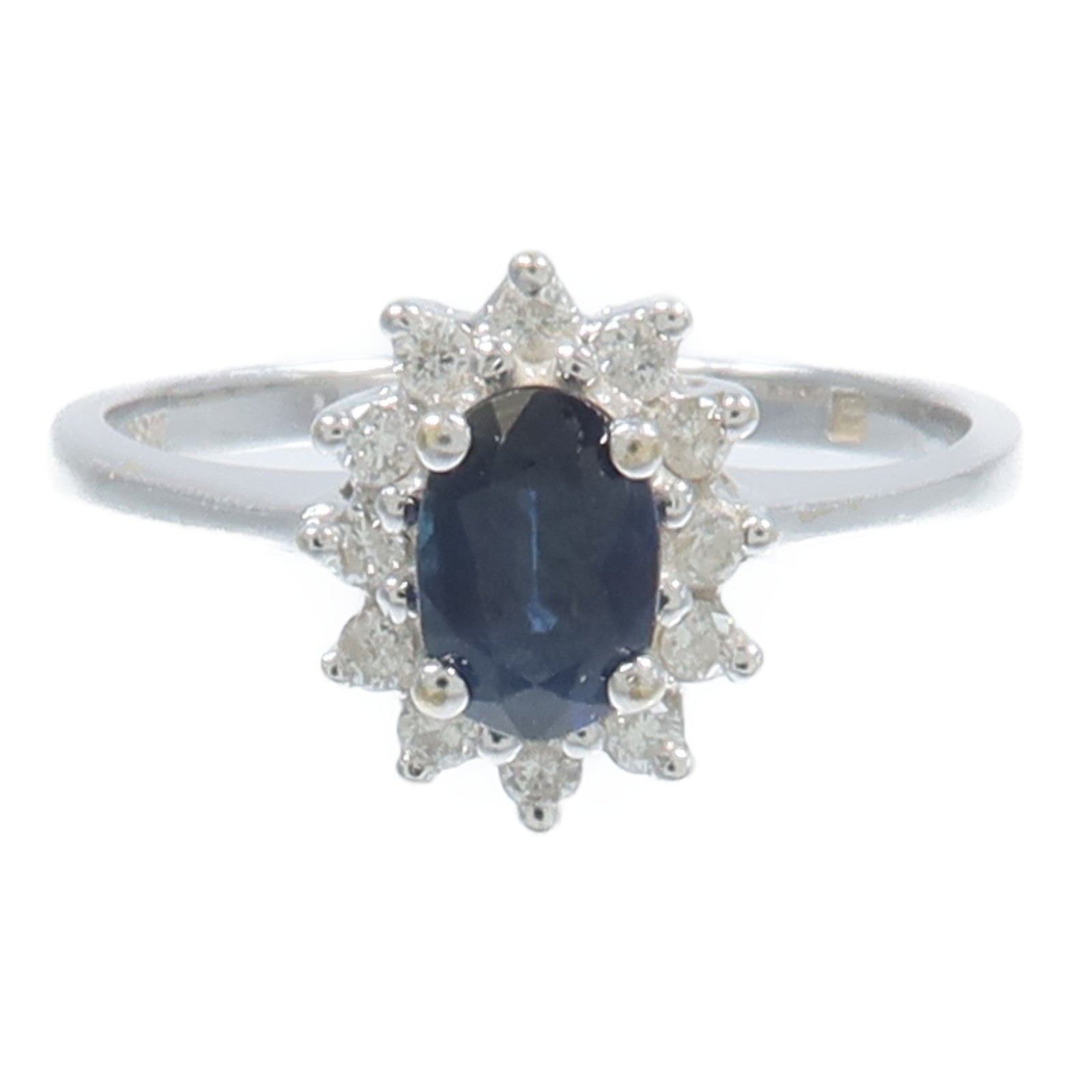 JEWELRY 18K白金Sapphire Ring藍寶石戒指