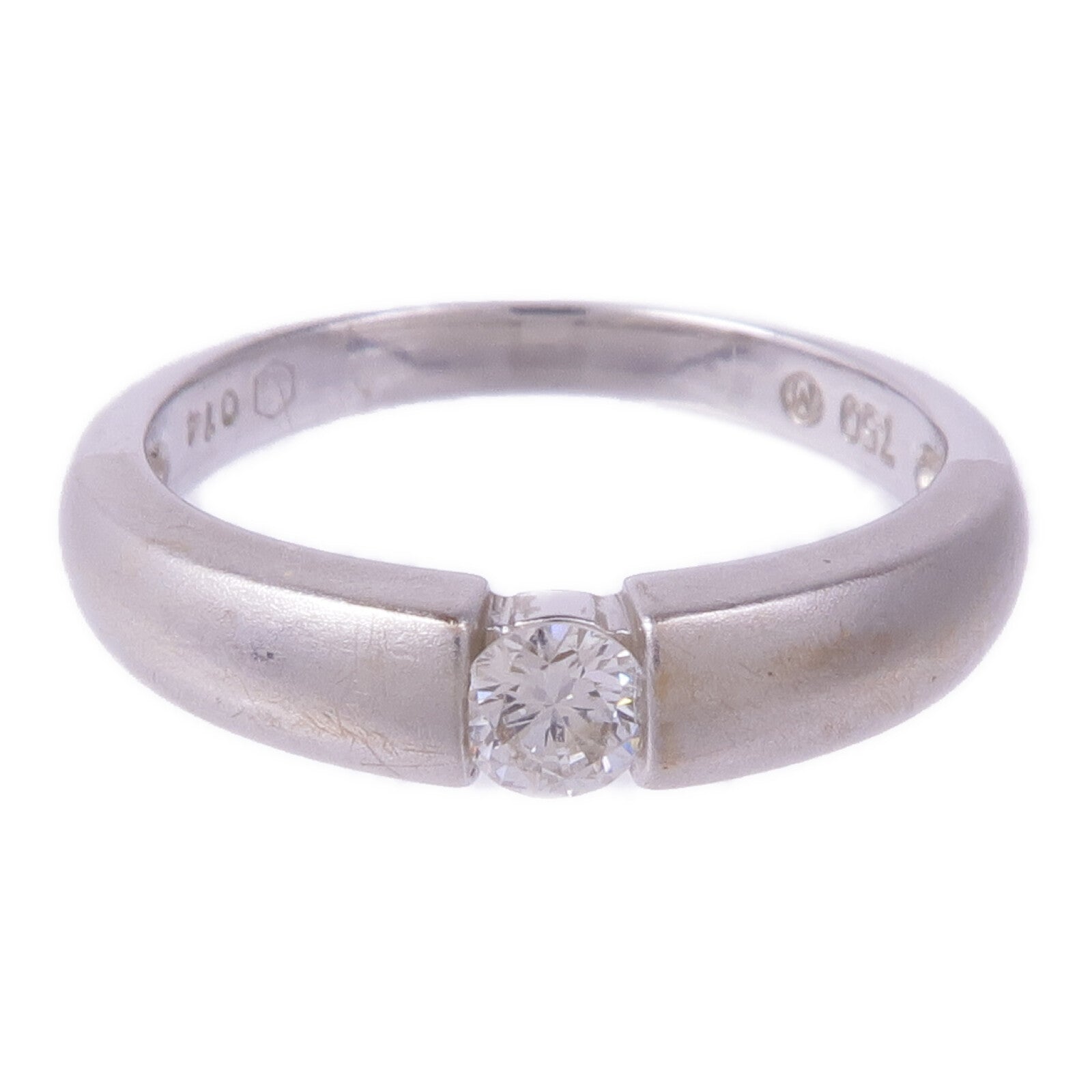JEWELRY 【激減優惠】18K白金Diamond Ring鑽石戒指US#4.75