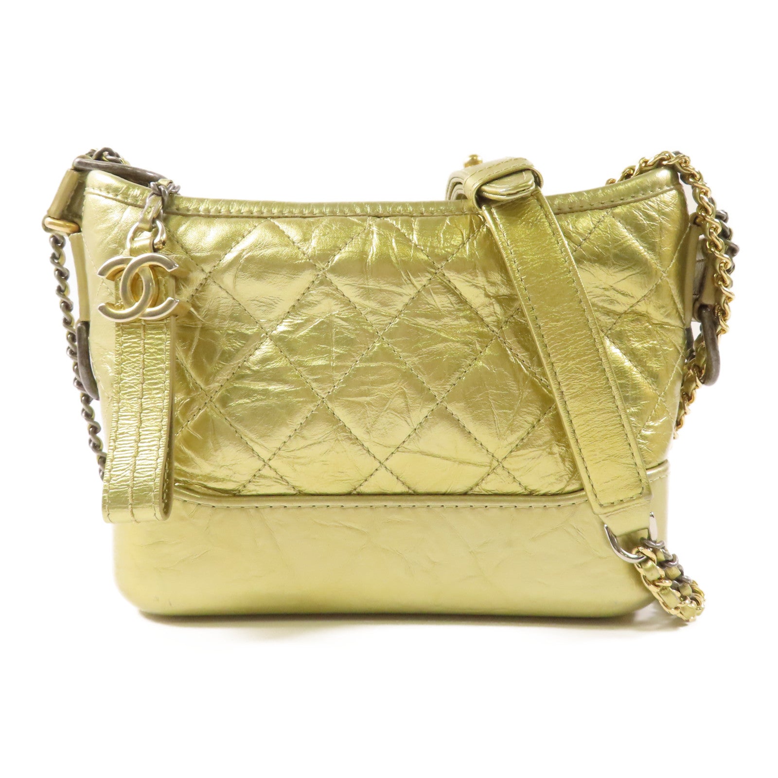 CHANEL 牛皮皮革Gabrielle Small鏈帶肩背袋