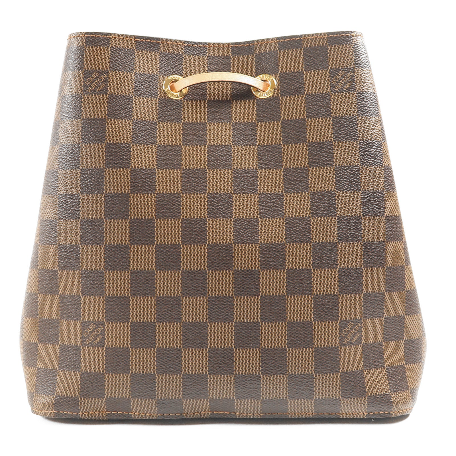 LOUIS VUITTON LV GHW NeoNoe Shoulder Bag N40198 Damier Ebene Brown/Pink