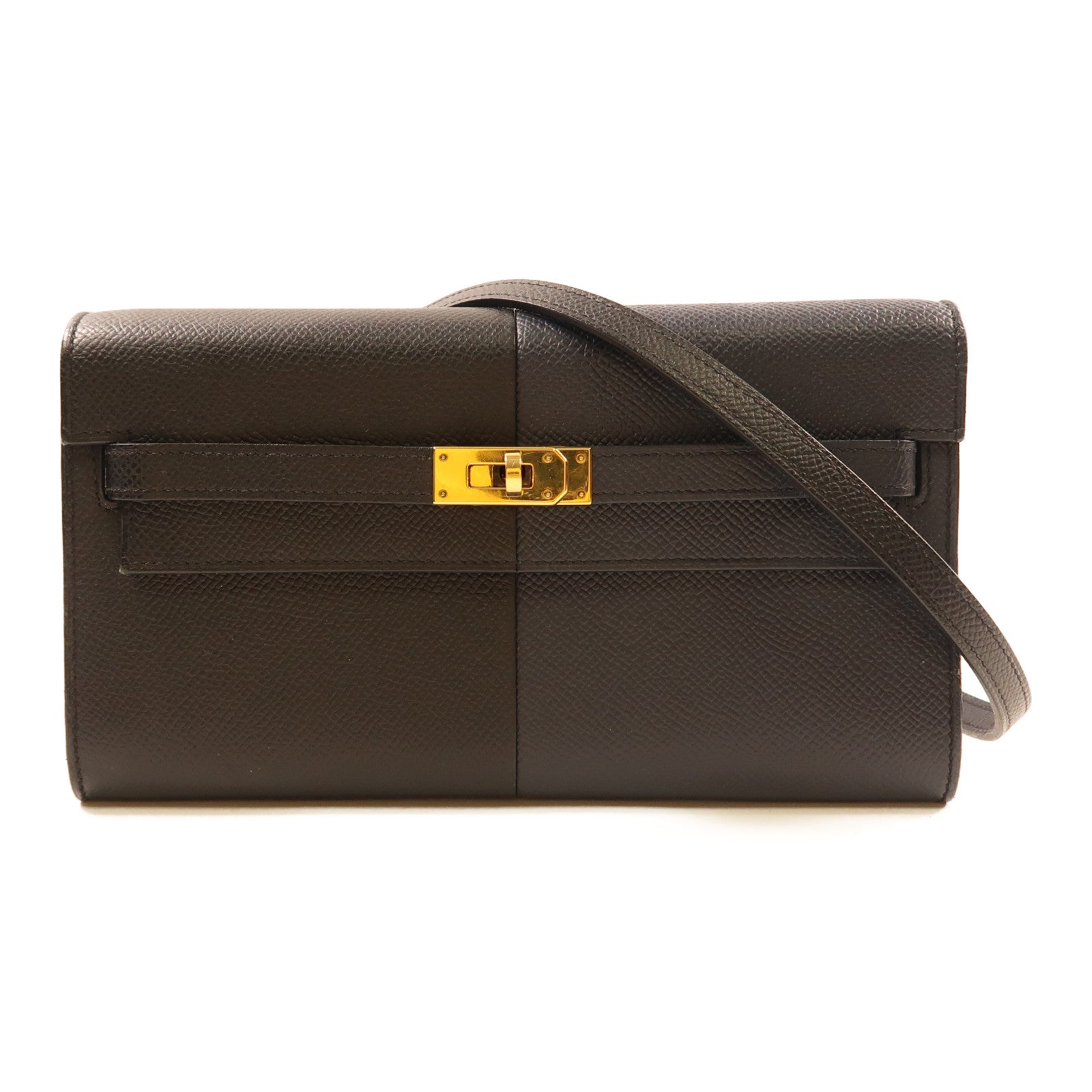 HERMES 【激減優惠】Epsom皮革Kelly To Go金扣肩背袋