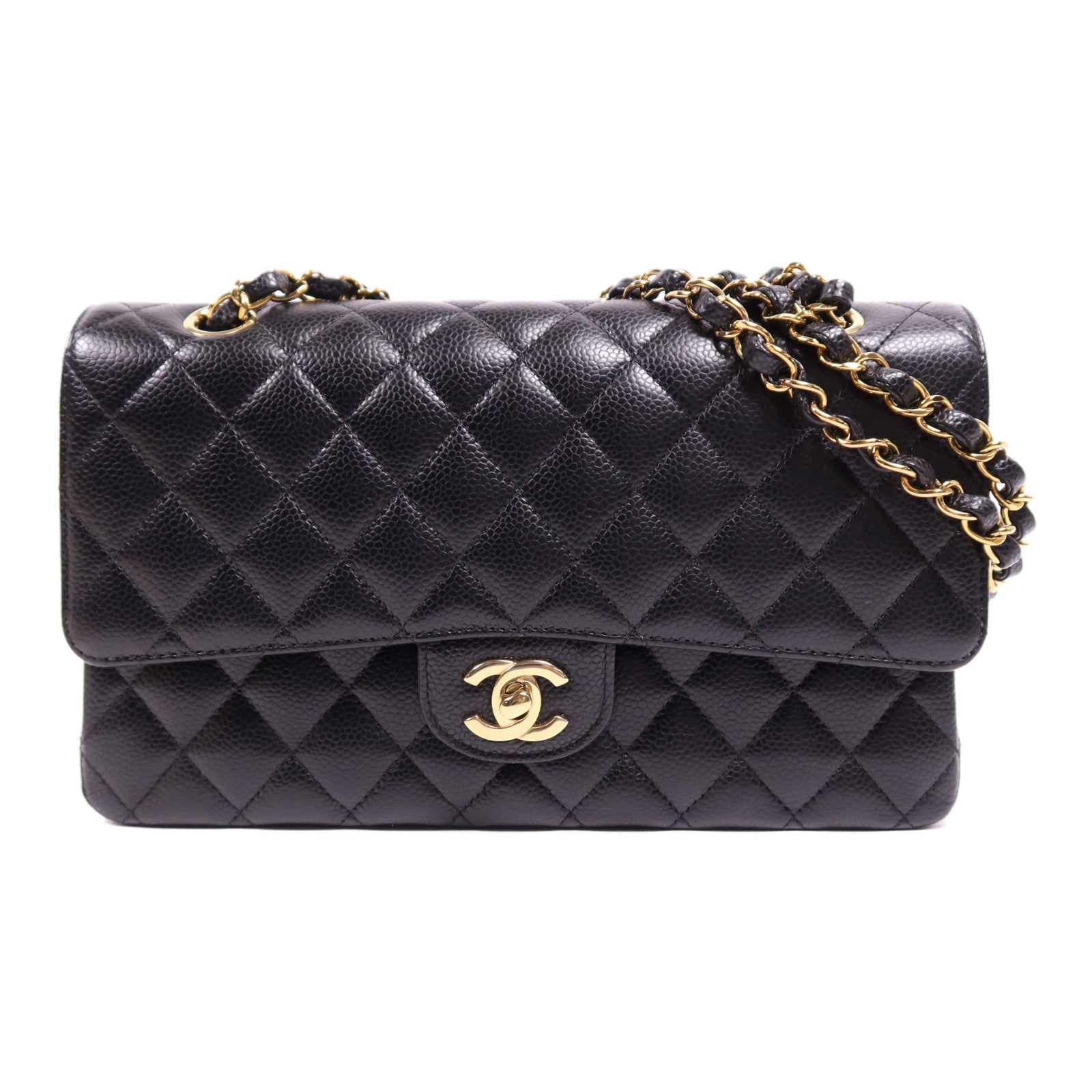 CHANEL 牛皮皮革Classic 25金扣鏈帶肩背袋