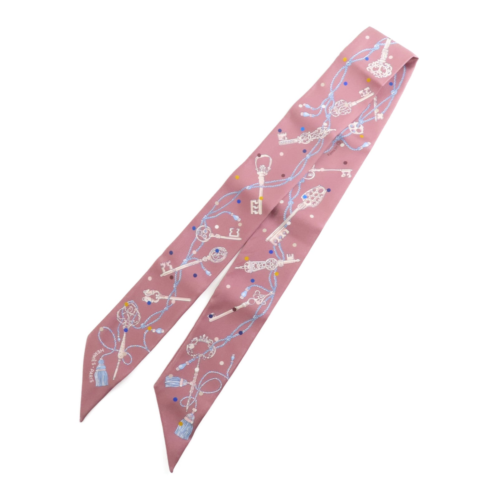 HERMES Twilly Scarf Scarves Silk Multicolor