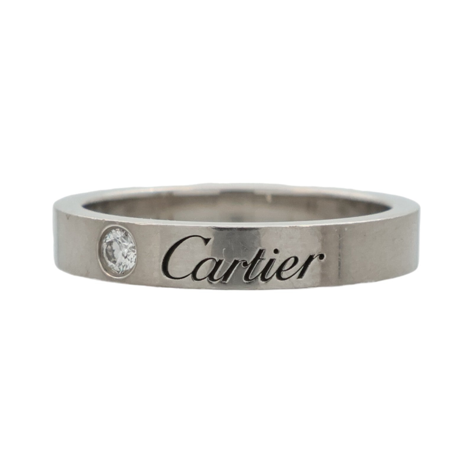 CARTIER PT950鉑金C De Ring鑽石戒指