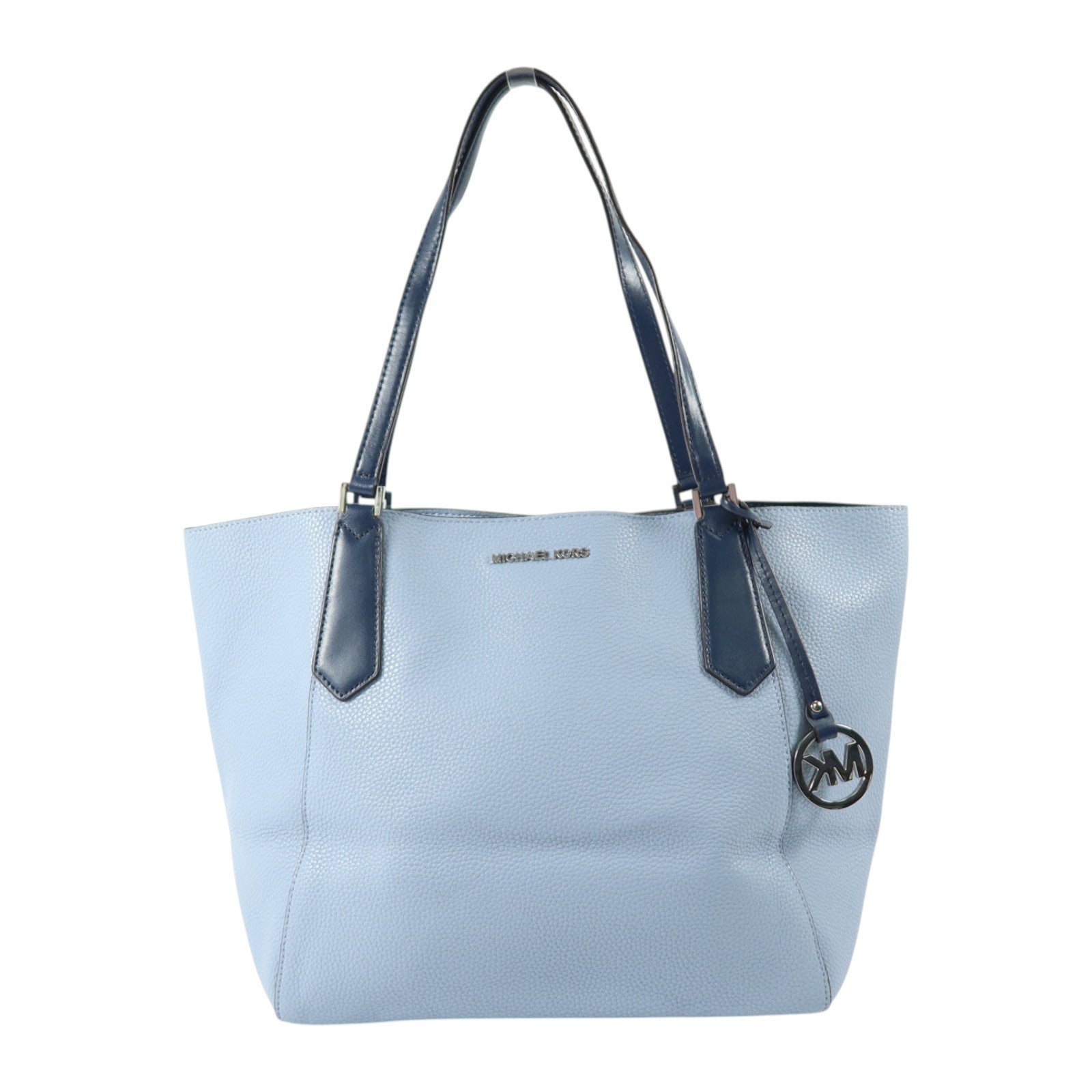 Michael Kors 牛皮皮革Tote Bag銀扣肩背袋