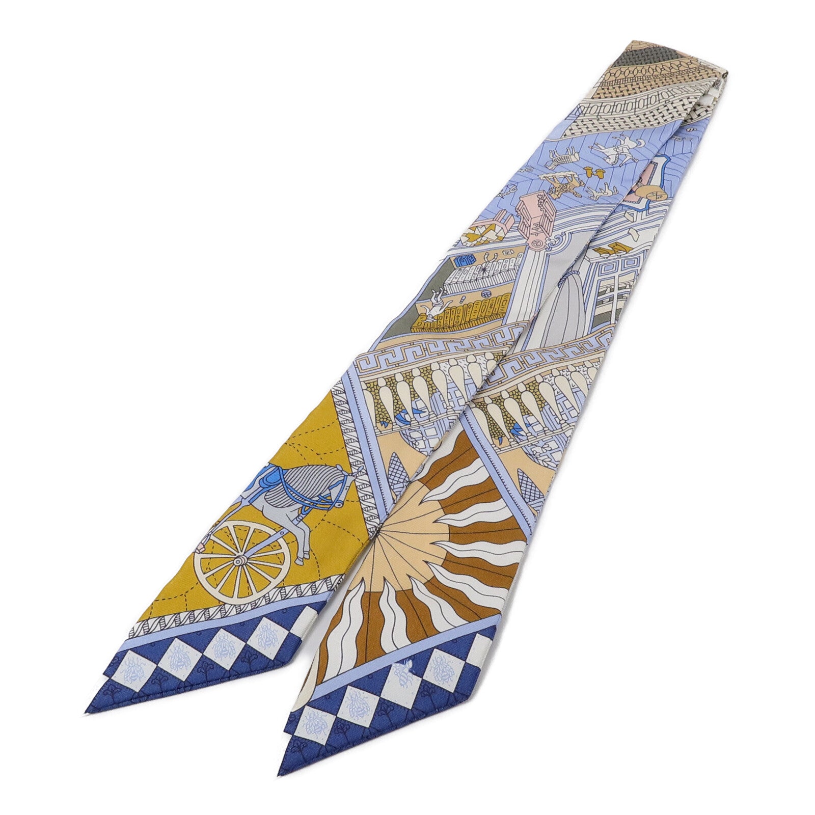 HERMES 絲質Twilly絲巾